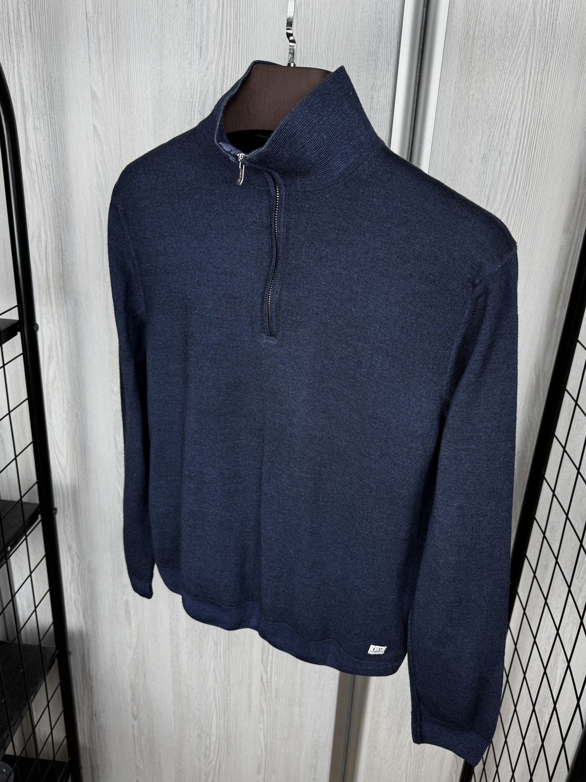 C.P. Company C.P. Company blue knitted 1/4 zip pullover japan sweater Size US S / EU 44-46 / 1 - 8 Thumbnail