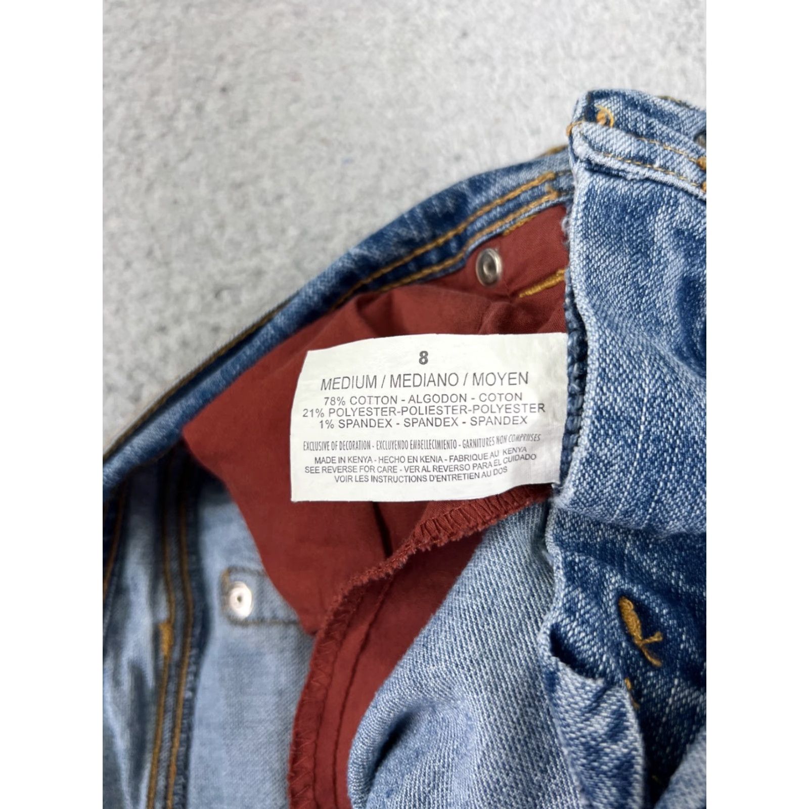 Vintage Jeanstar Women's Flared Jeans 8 Blue Denim Cotton Blend Mid Rise 28x31 90s Retro Southwestern Style Size 30" / US 8 / IT 44 - 7 Thumbnail