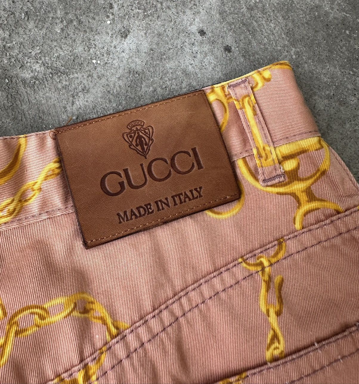 Gucci × Tom Ford Gucci - Tomford 1990 Horse Bit Logo High Waisted Coral Jeans Size 27" / US 4 / IT 40 - 13 Thumbnail