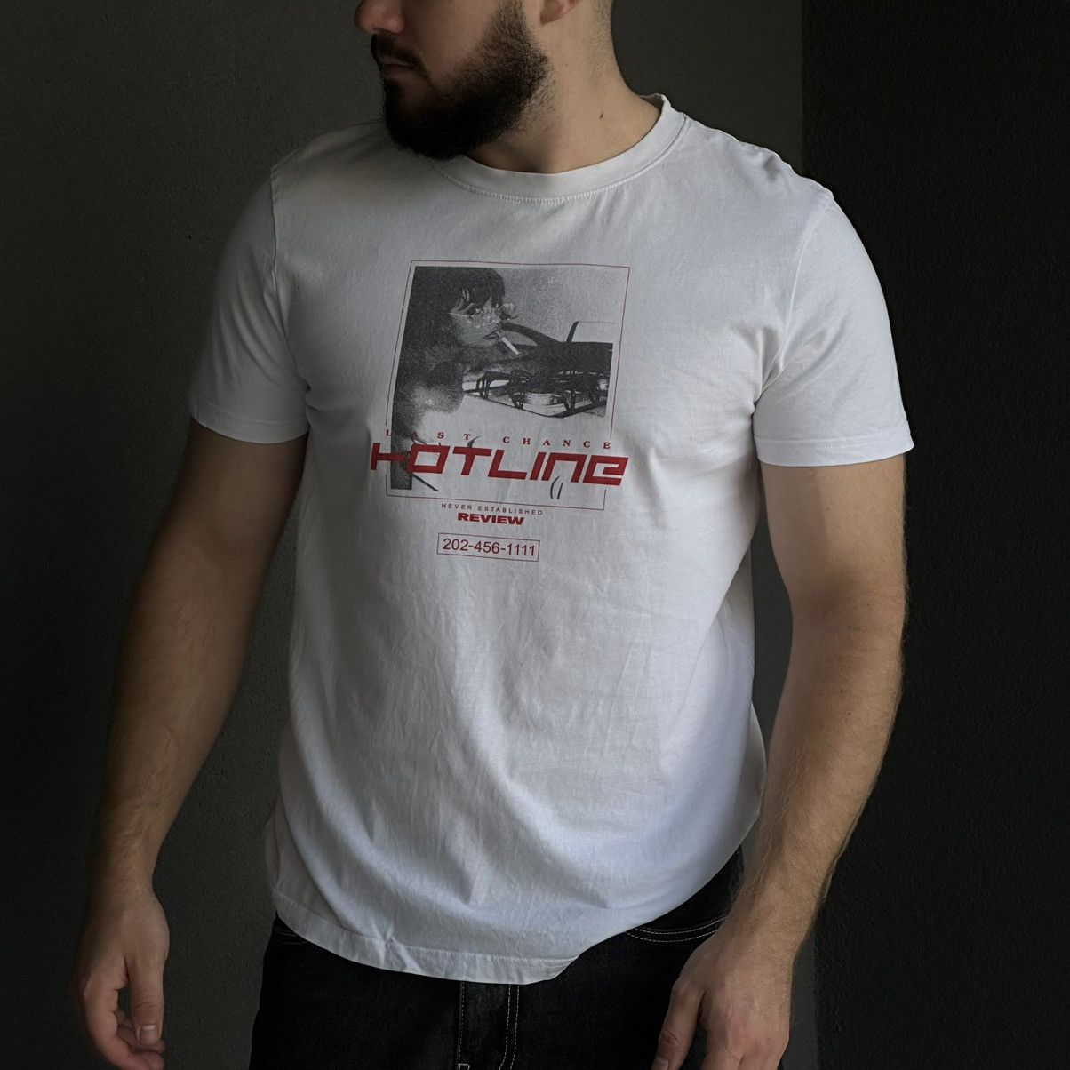 Designer × Vintage Vintage Japanese Style Review T-shirts Big Logo Y2K 00s Size US M / EU 48-50 / 2 - 1 Thumbnail