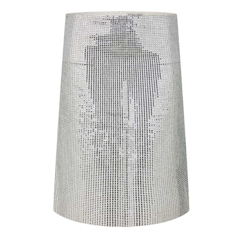Bottega Veneta Bv A Line Skirt in Gold
