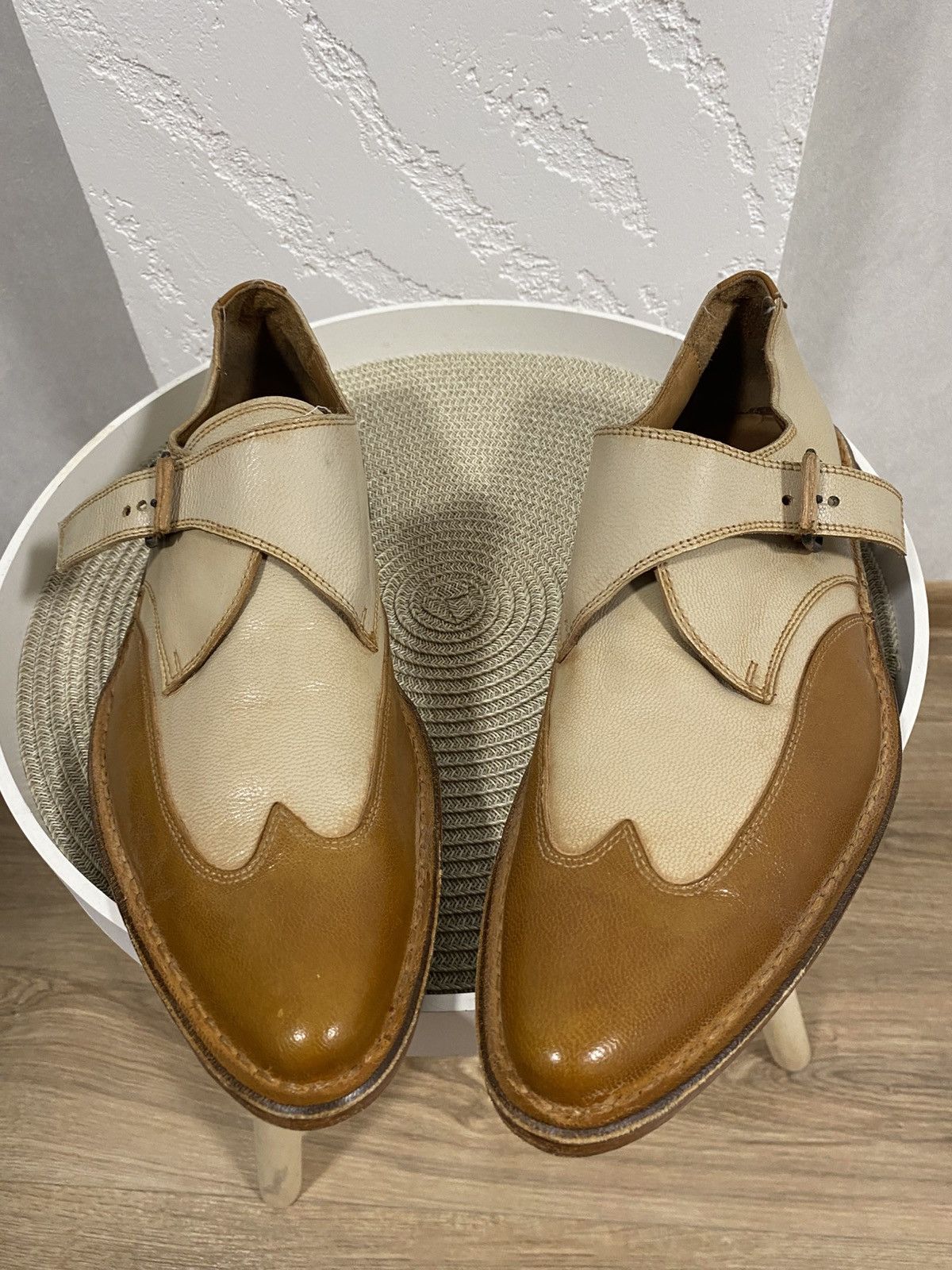 MoMA Moma Italian Monk Classic Leather Shoes Size: 43 Size US 10 / EU 43 - 2 Thumbnail