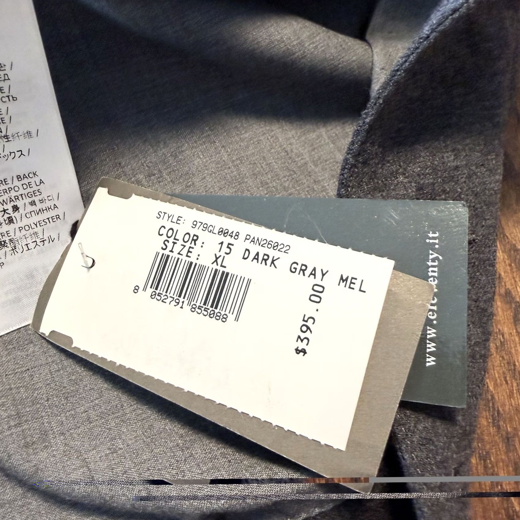 Eleventy ELEVENTY Vest Front Button Front Mens XL Gray WOOL Stretch NEW Vest Mens XL Gray Wool Spandex Regular Solid Italy Brand ELEVENTY VINTAGE? Size US XL / EU 56 / 4 - 2 Thumbnail