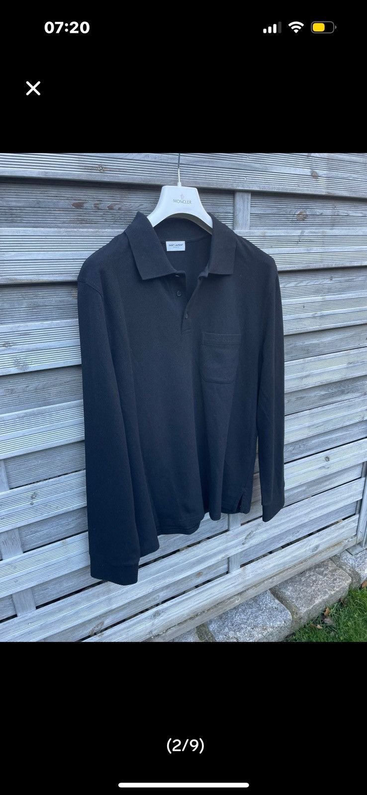 Saint Laurent Paris Saint laurent polo longsleve ( Size US XL / EU 56 / 4 - 2 Thumbnail