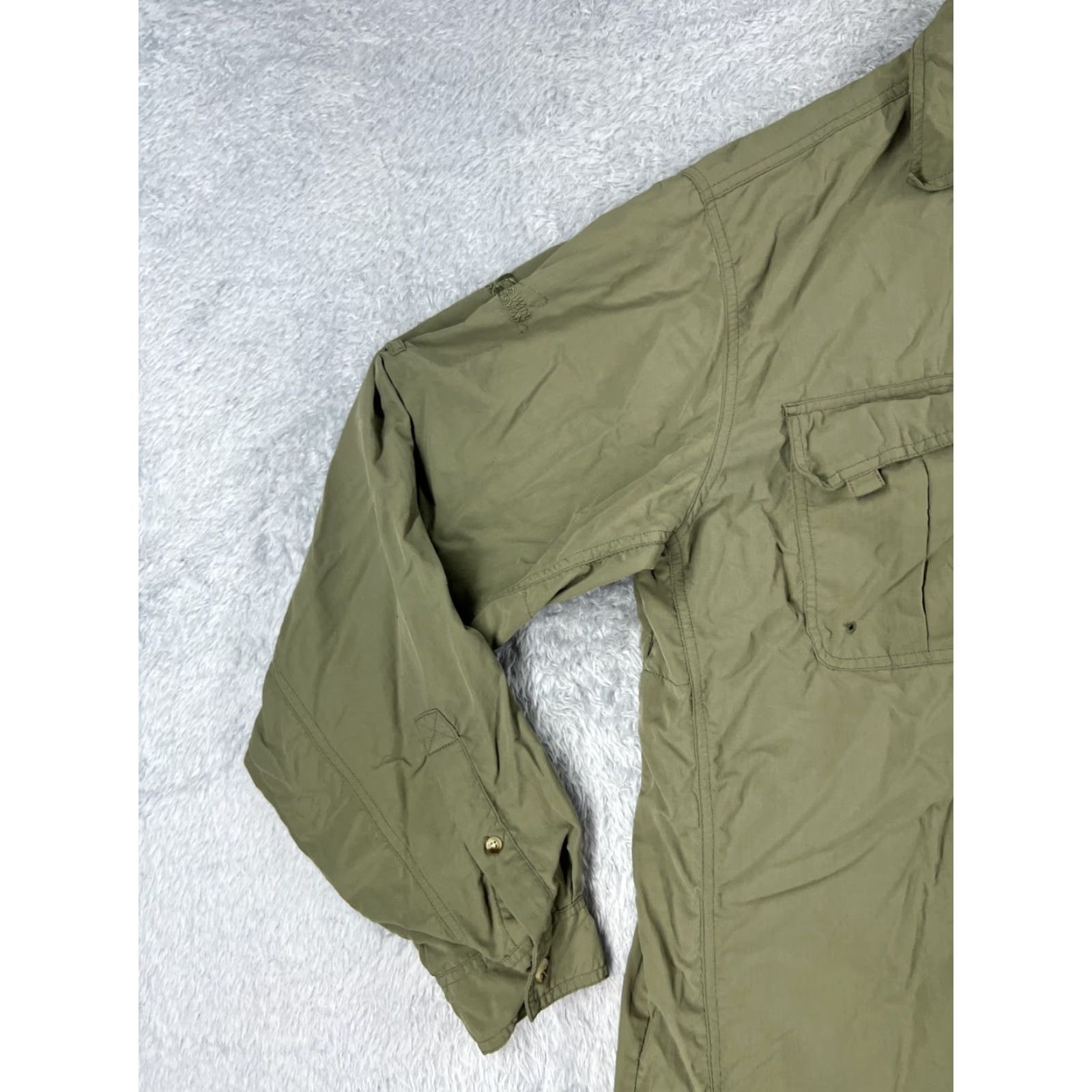 Vintage Worldwide Sportsman Shirt Adult XL Green Nylon UPF Button-Up Fishing Angler All Seasons Breathable Pockets Mens Size US XL / EU 56 / 4 - 3 Thumbnail