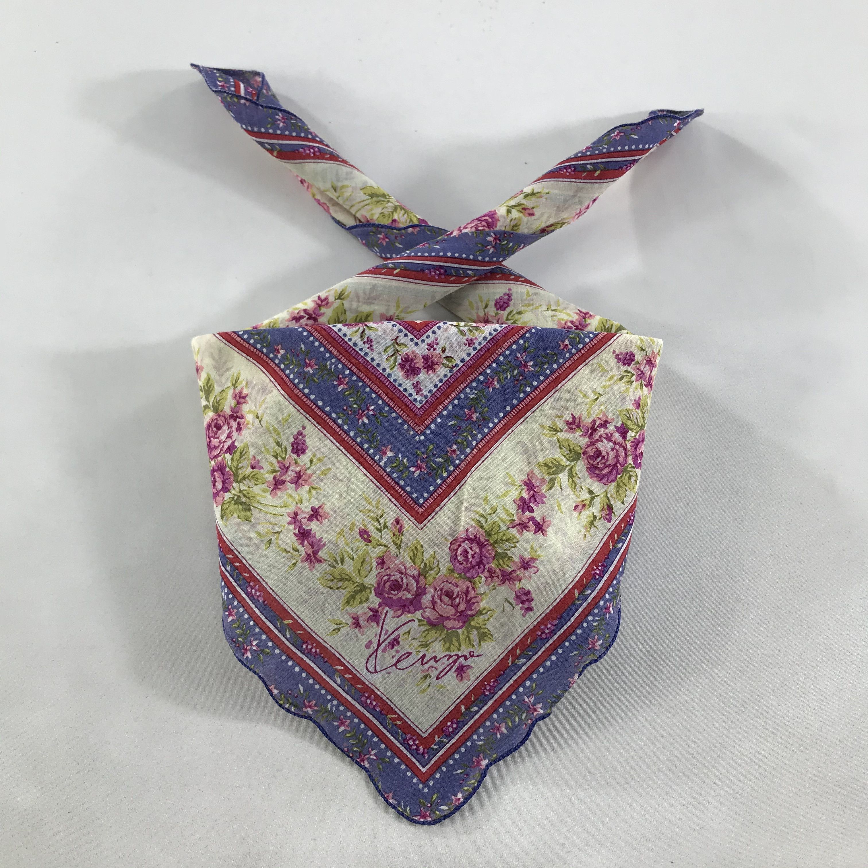 Kenzo × Vintage Kenzo Bandana / Handkerchief / Neckerchief - S1747 Size ONE SIZE - 4 Thumbnail