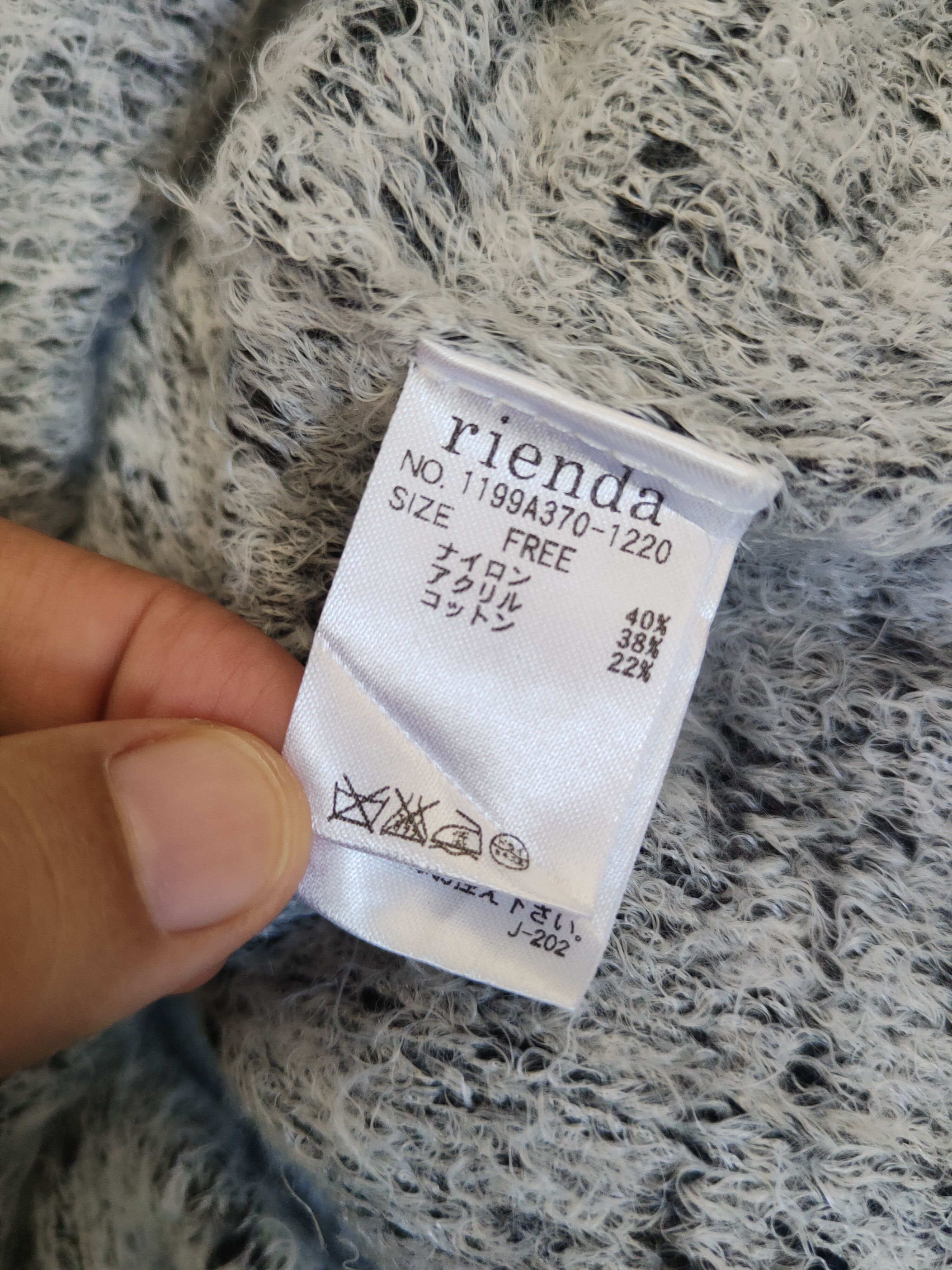 Japanese Brand DL Rienda Black White Knitwear Sweatshirts #46-925 Size S / US 4 / IT 40 - 11 Thumbnail
