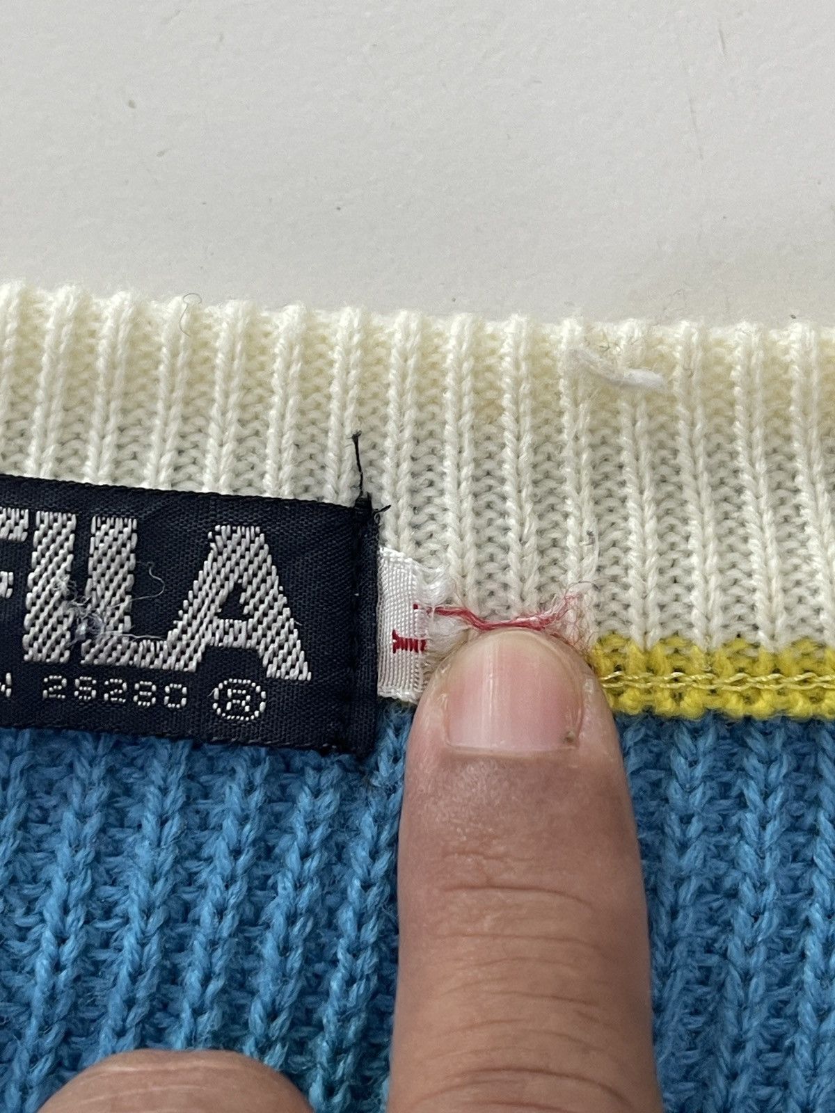 Fila × Vintage Vintage FILA knitwear Jumper Size US L / EU 52-54 / 3 - 4 Thumbnail