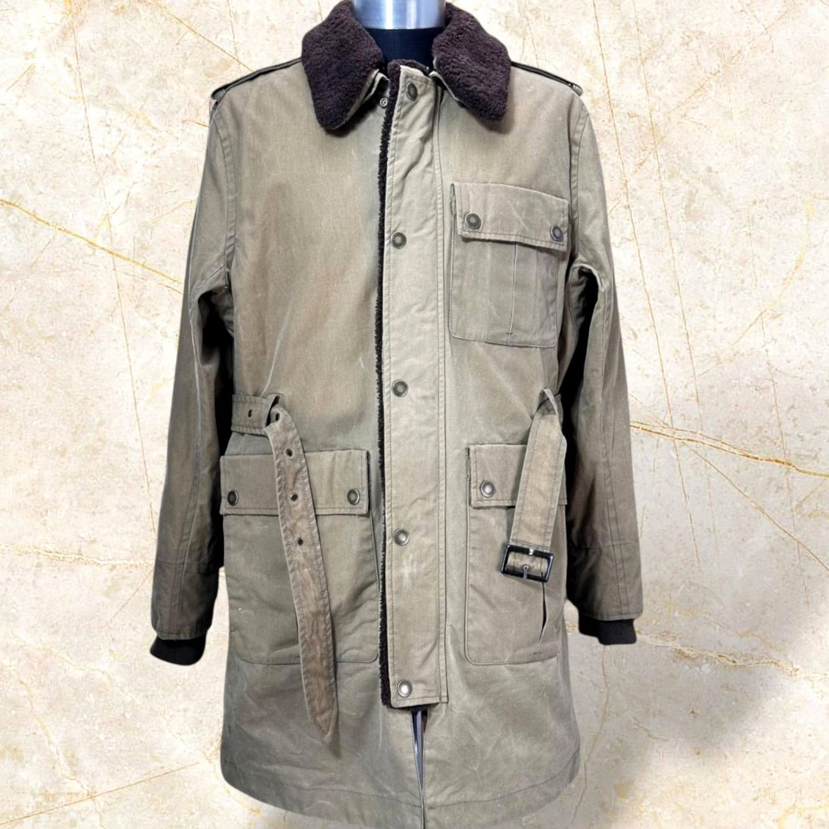 Timberland Timberland X British Millerain Premium Waxed Car Military Coat 8514J262 size L/G Size US L / EU 52-54 / 3 - 2 Thumbnail