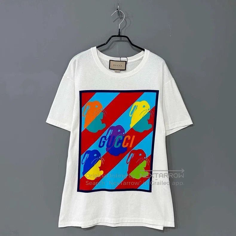 Gucci Gucci Rabbit Print Short Sleeve T. Size US M / EU 48-50 / 2 - 1 Thumbnail