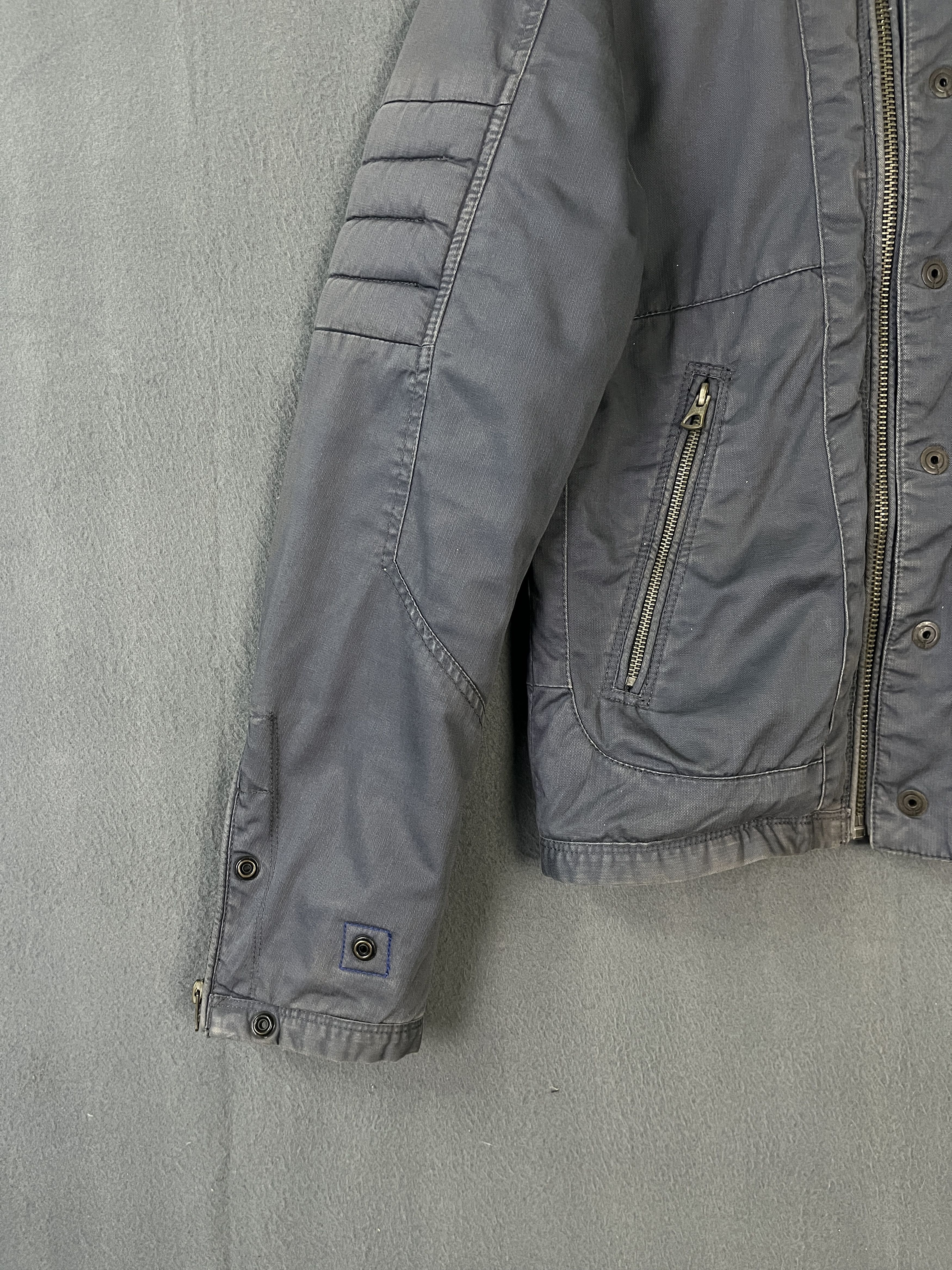 G-Star G-STAR Raw Denim Biker Jacket Soft Padded Asymmetrical Style Size US S / EU 44-46 / 1 - 4 Thumbnail