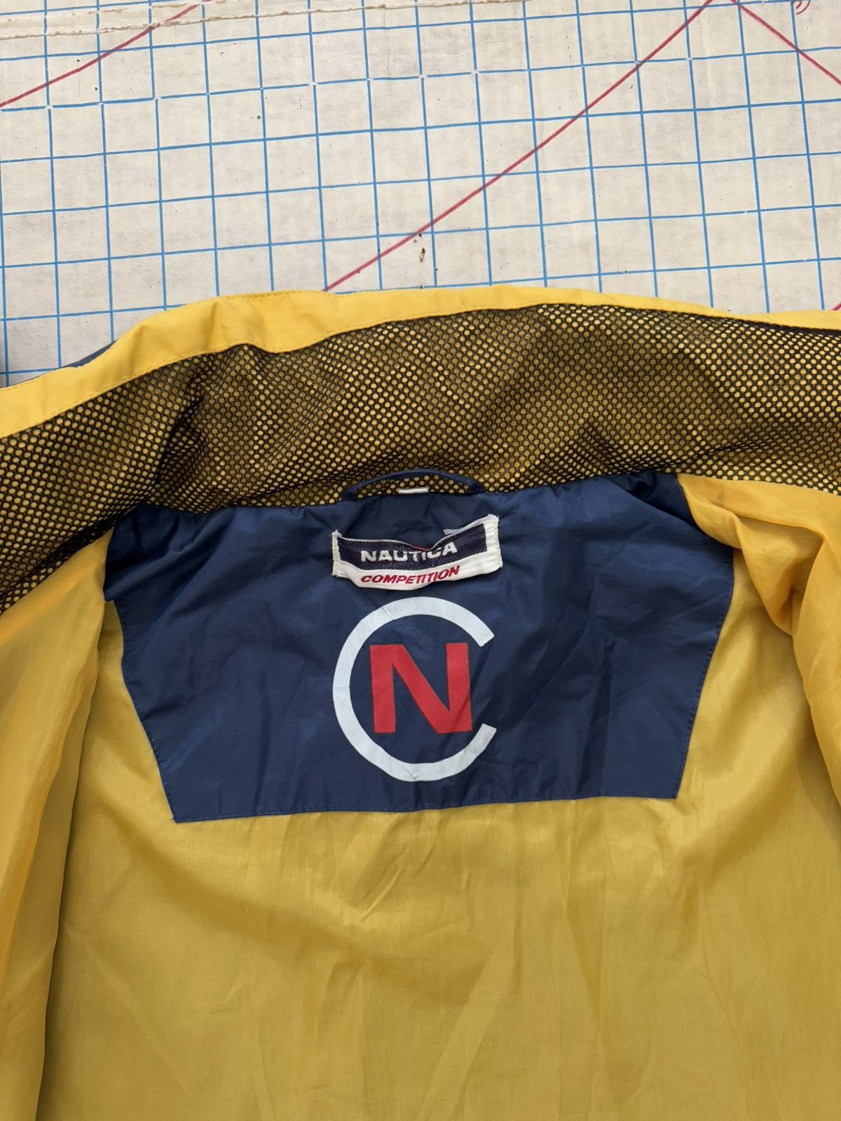 Nautica × Vintage Vintage Nautica Competition Sailing Jacket Navy and Yellow Size US L / EU 52-54 / 3 - 8 Thumbnail