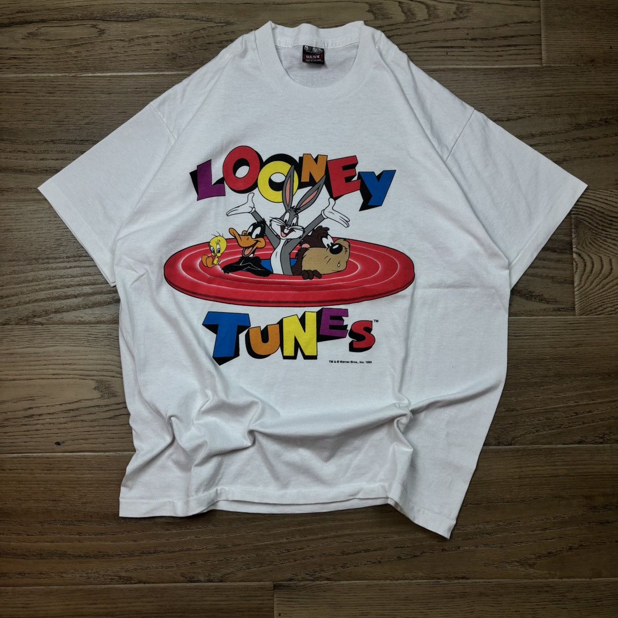 Fruit Of The Loom Vintage Looney tunes 1995 tee Size US XL / EU 56 / 4 - 1 Thumbnail
