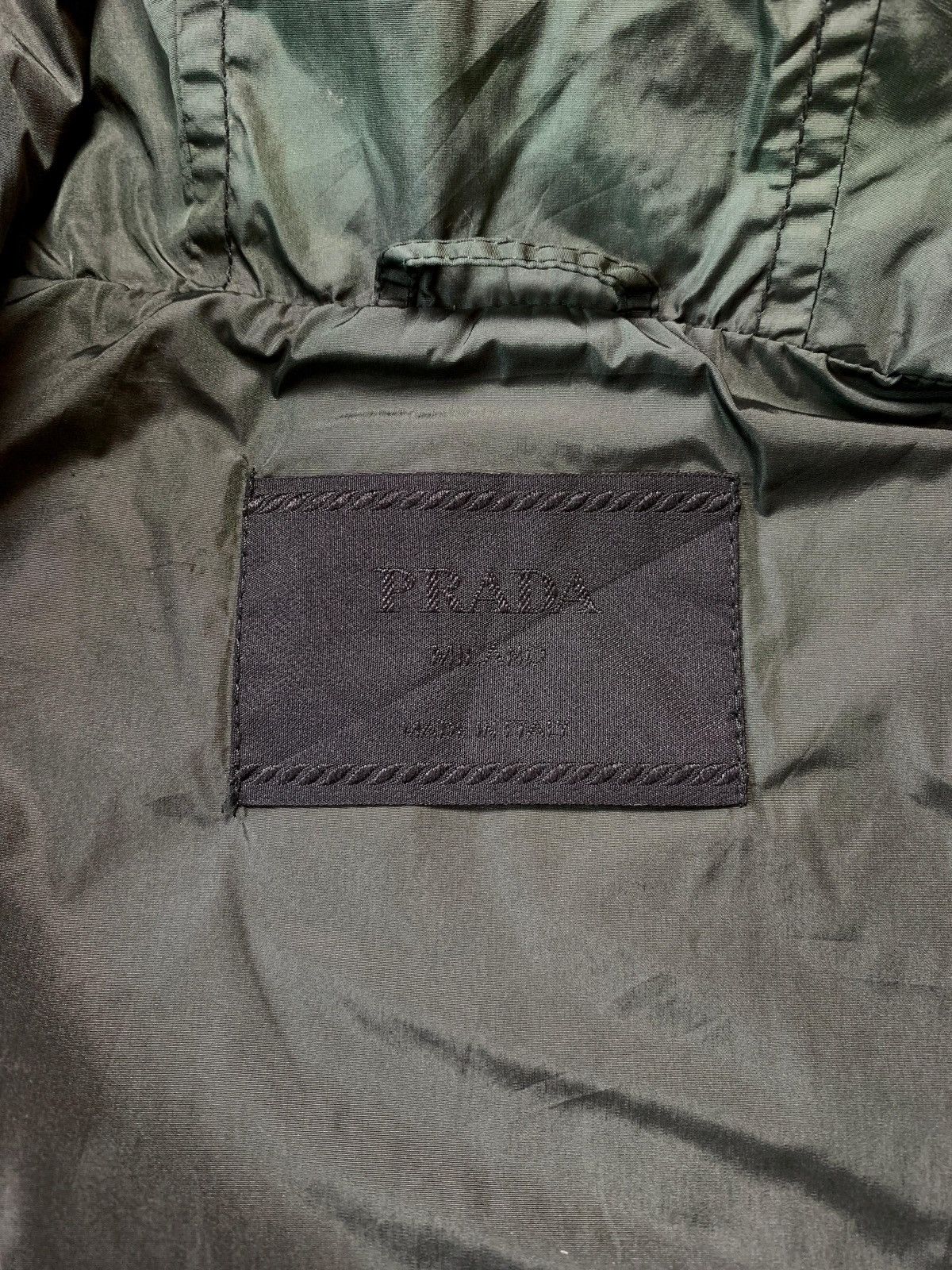 Prada FREE TAX! 2000s Dark Green Light Nylon Jacket Size US S / EU 44-46 / 1 - 10 Thumbnail