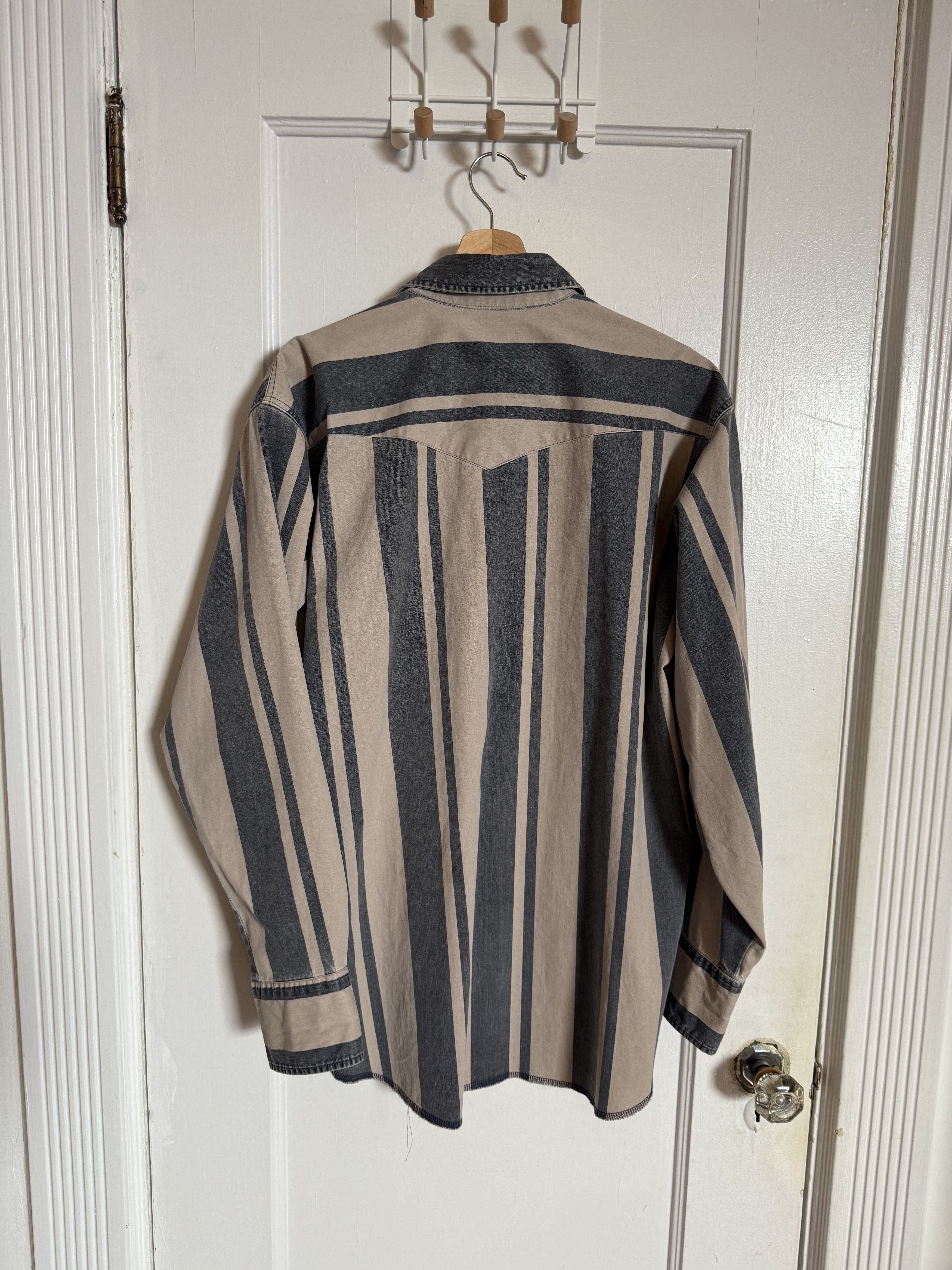 Wrangler Vintage Brushpopper Western Shirt Size US XL / EU 56 / 4 - 2 Thumbnail