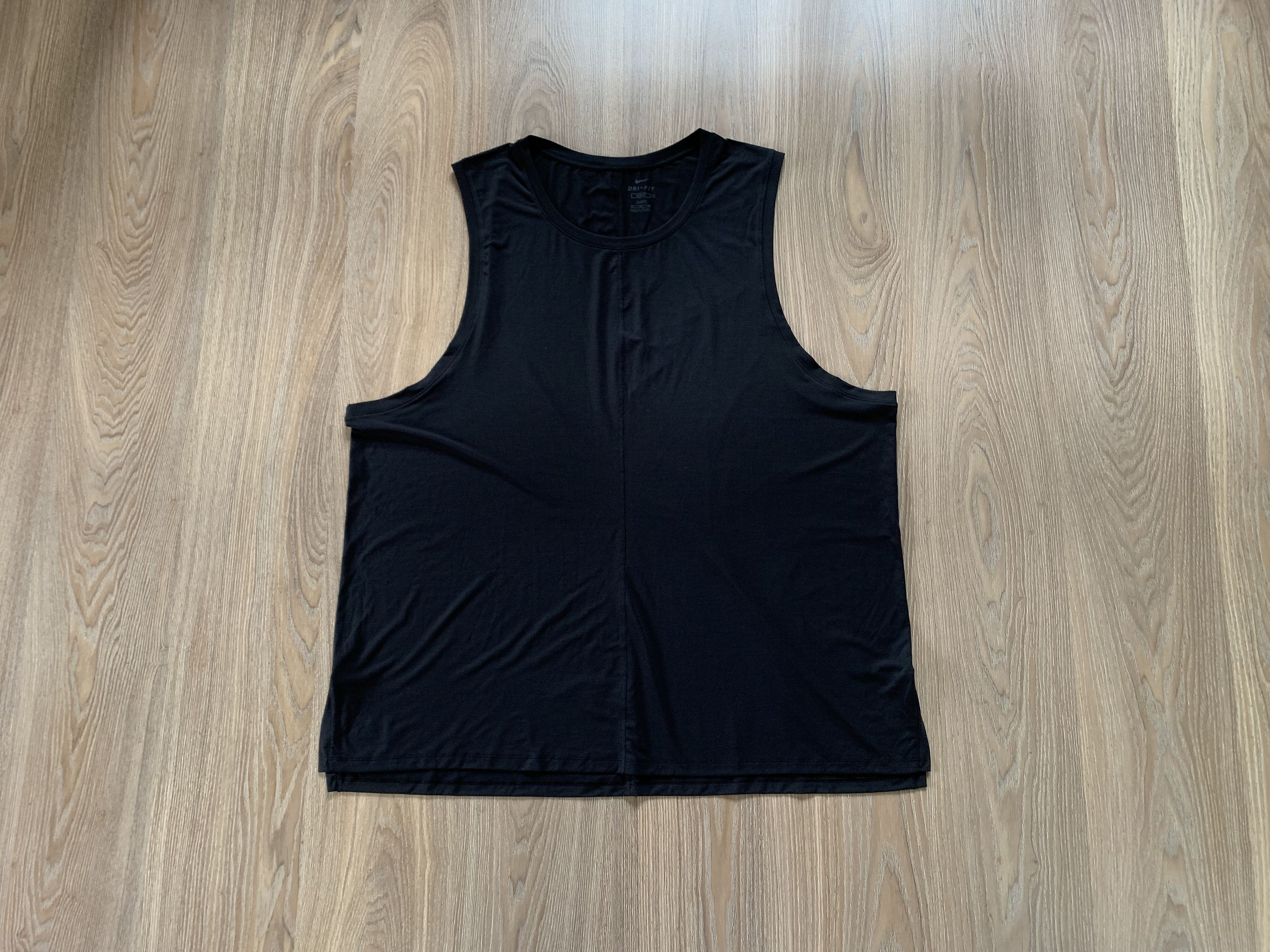 Nike Nike Slim Fit Black Tank Top Sleeveless Size US XXL / EU 58 / 5 - 1 Thumbnail