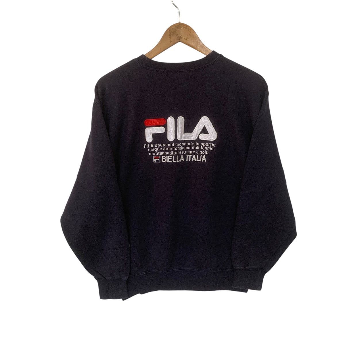 Fila × Vintage Fila Vintage Sweatshirt 90s Italy Streetwear Medium Size US M / EU 48-50 / 2 - 4 Thumbnail