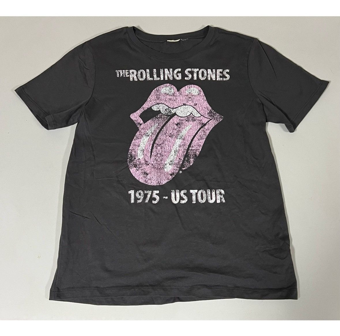 The Rolling Stones Gray ‘The Rolling Stones’ Punk Band Tee T-Shirt Top Size S ⛓️ Size US S / EU 44-46 / 1 - 2 Thumbnail