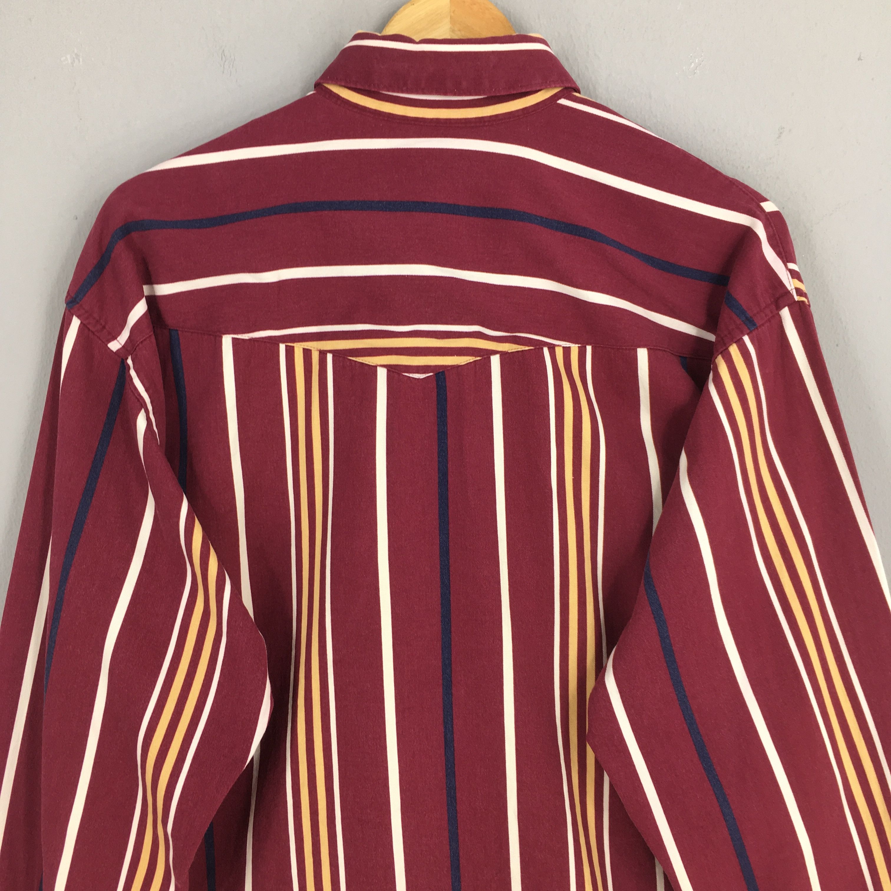 Wrangler Vintage Wrangler Brushpopper Stripes Western Shirt XLarge Size US XL / EU 56 / 4 - 8 Thumbnail