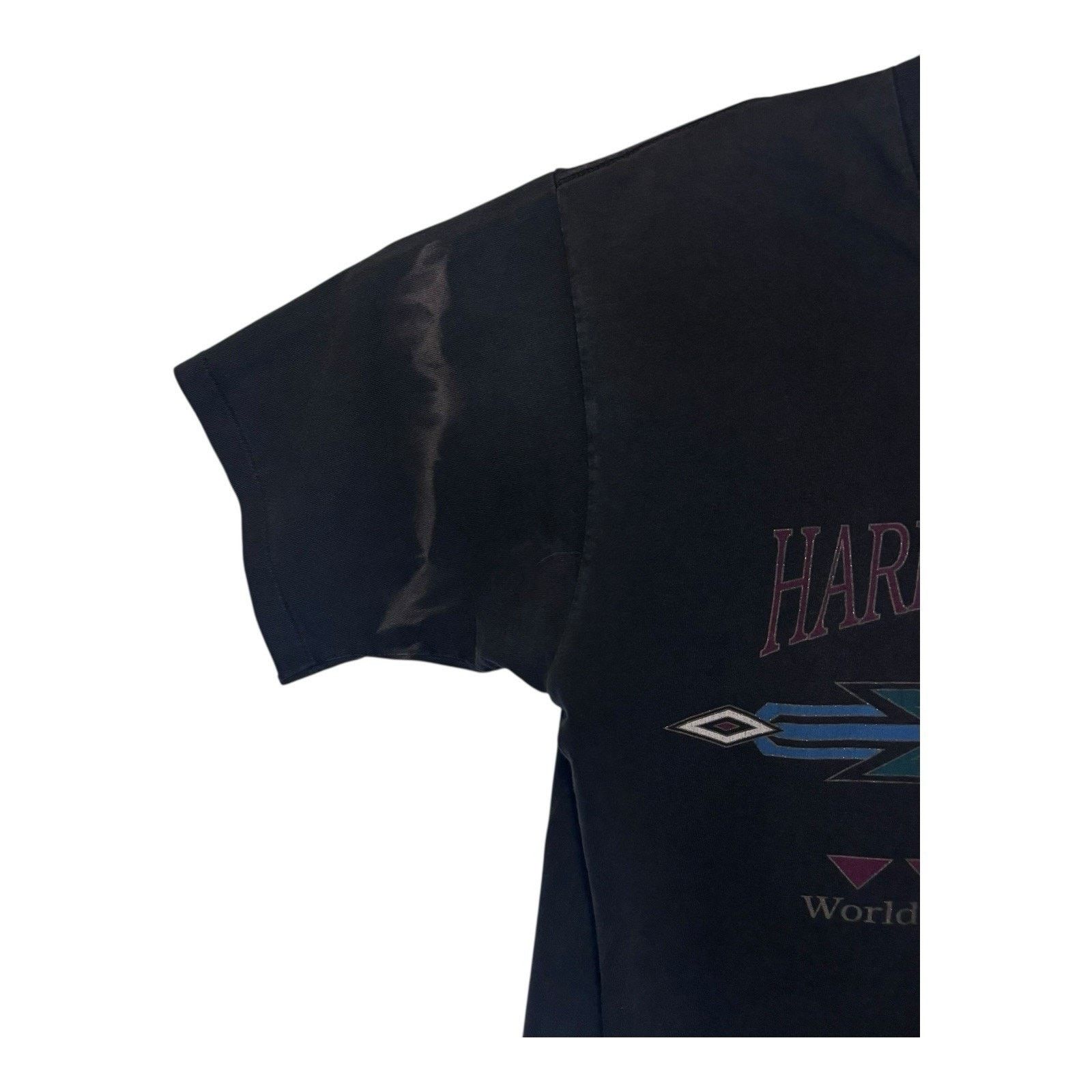Harley Davidson × Vintage Vintage 90s Harley Davidson Motorcycles Single Stitch Size US L / EU 52-54 / 3 - 3 Thumbnail