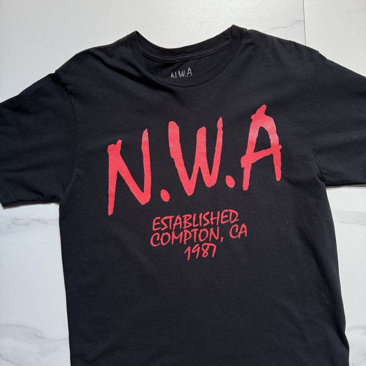 Rap Tees Vintage N.W.A. Established Compton, CA 1987 Tee Size US M / EU 48-50 / 2 - 4 Thumbnail