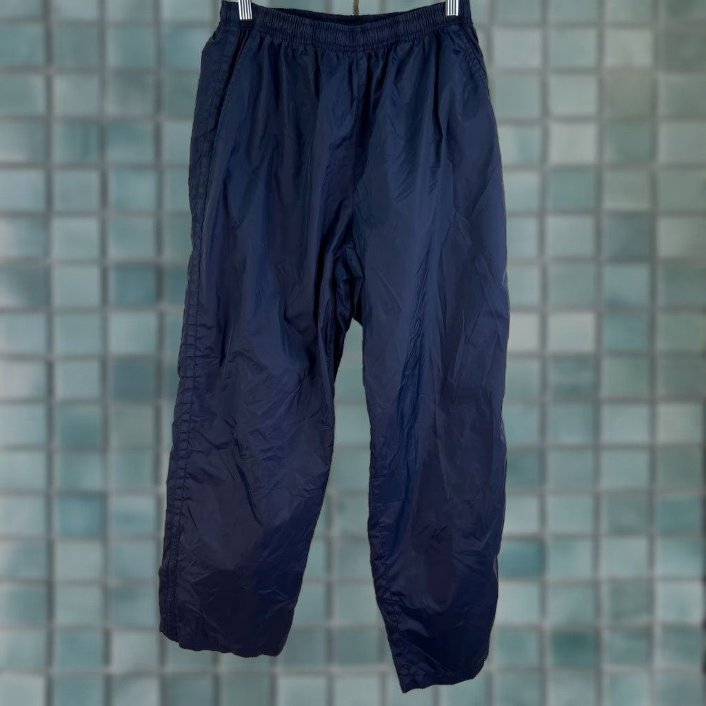 Nike VINTAGE Nike Track Pants Women Size L Tapered Joggers Softshell Blue 90s Athleisure Sports Size 36" / US 14 / IT 50 - 1 Thumbnail