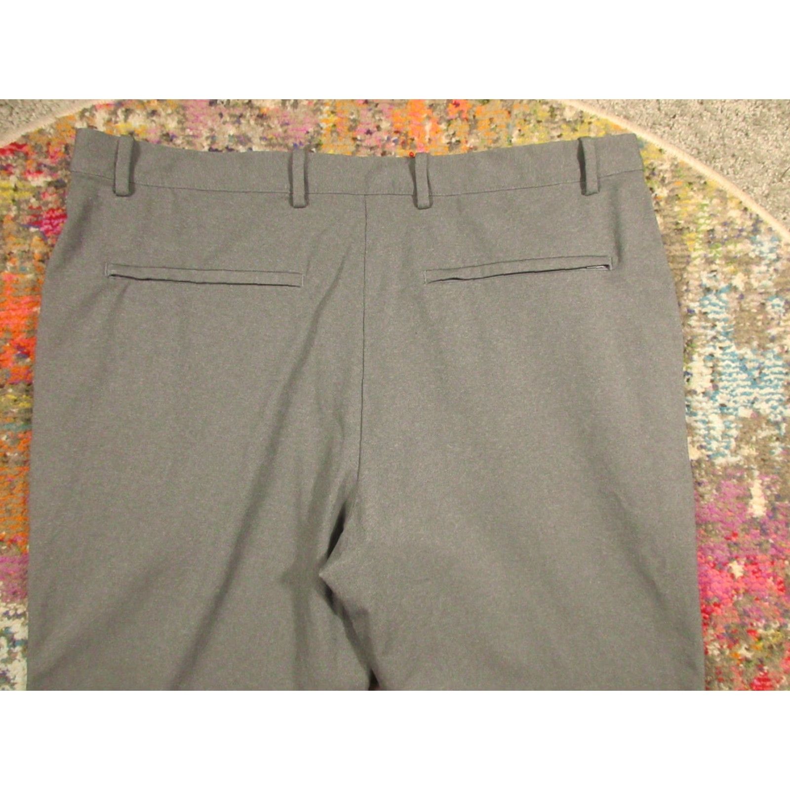 Uniqlo UniQlo Dress Pants Womens 2XL Gray Smart Ankle Stretch Pockets Office Retro EUC Size 40" / US 18 - 5 Thumbnail
