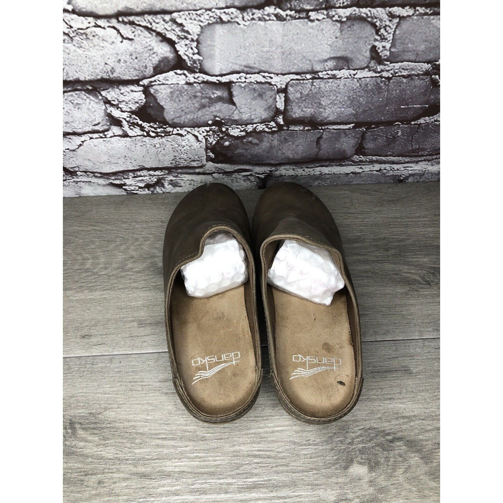 Other Dansko Brown Leather Round Toe Mule Pumps Heel Clogs Shoes Size US 6 / IT 36 - 5 Thumbnail
