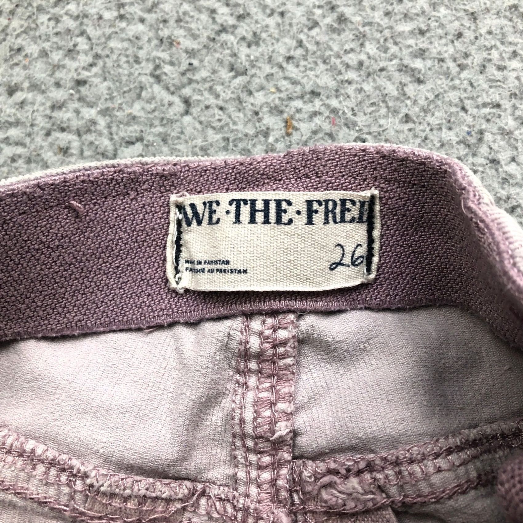 Free People We the Free People Jenny High Rise Corduroy Flare Pants Womens 26 Pink Stretch Corduroy Wide-Leg Zipper Pocket Casual Bohemian Vintage: No Size 26" / US 2 / IT 38 - 3 Thumbnail