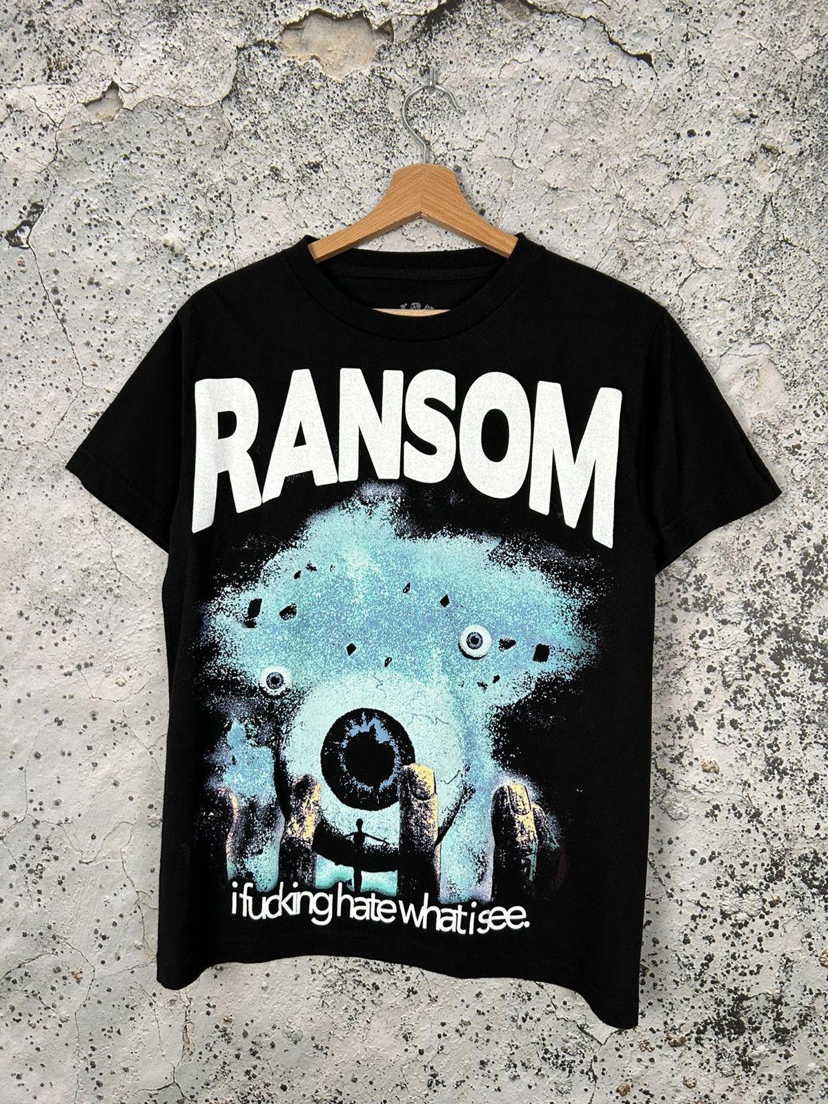 Vintage Ransom Made in USA Streetwear Graphic Tee Vintage Hype Rock Size US S / EU 44-46 / 1 - 1 Thumbnail