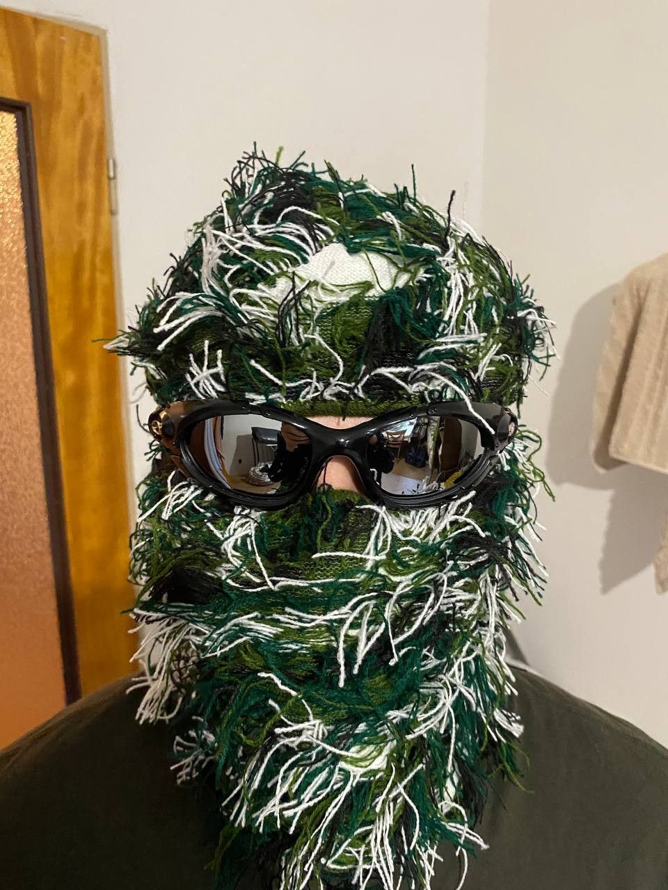 Japanese Brand × Youths In Balaclava Handmade Knitted Distressed Balaclava Face Mask Size ONE SIZE - 3 Thumbnail