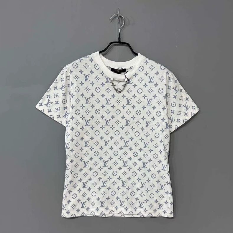 Louis Vuitton Louis Vuitton White Monogram Chain T-Shirt - dmc Size US XS / EU 42 / 0 - 1 Thumbnail