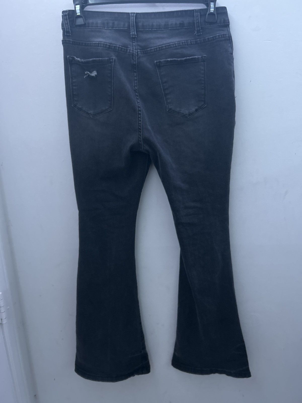 Japanese Brand Flared Ripped Jeans Size US 32 / EU 48 - 3 Thumbnail