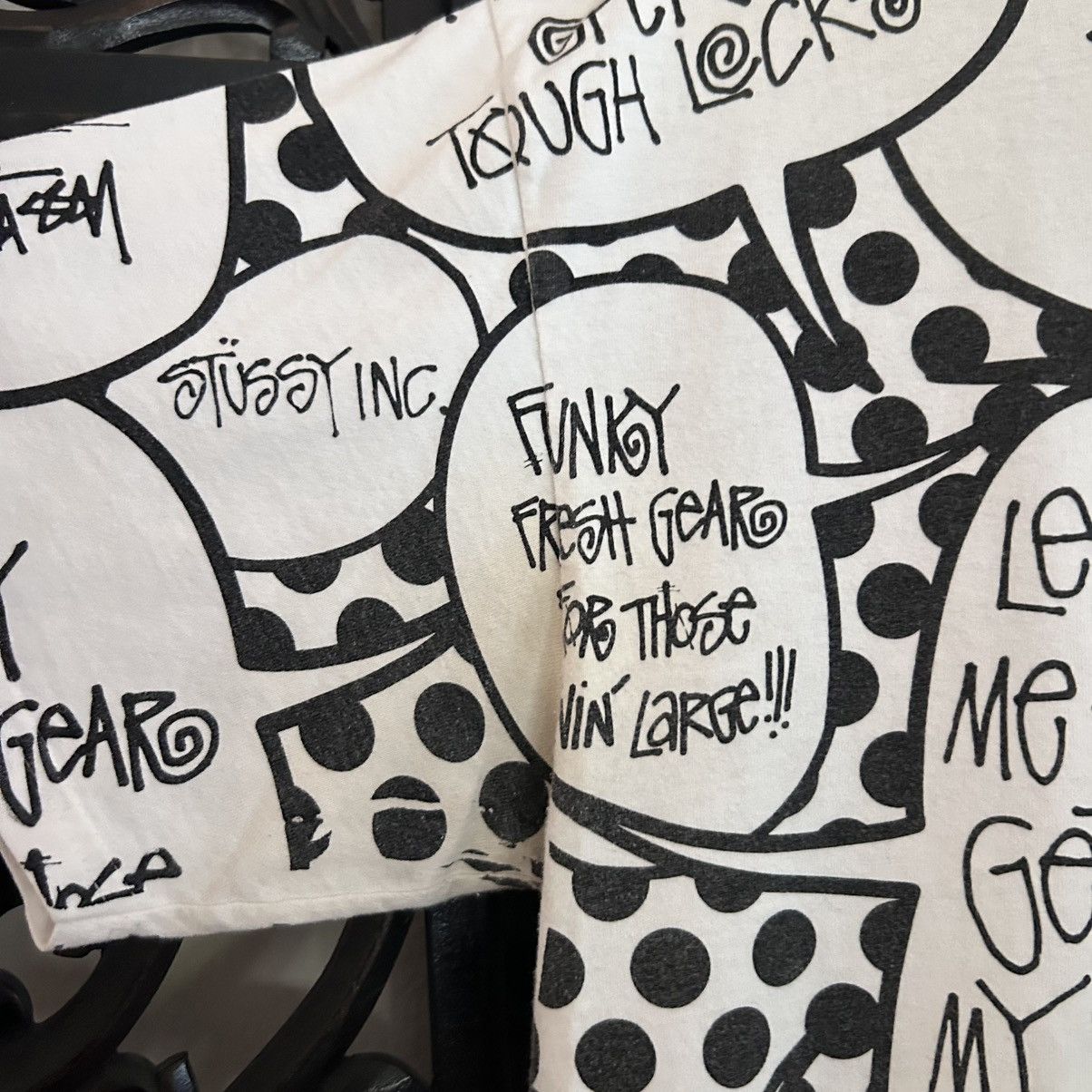 Stussy VTG Y2K Stussy Comic Bubble All Over Print Size US XL / EU 56 / 4 - 4 Thumbnail
