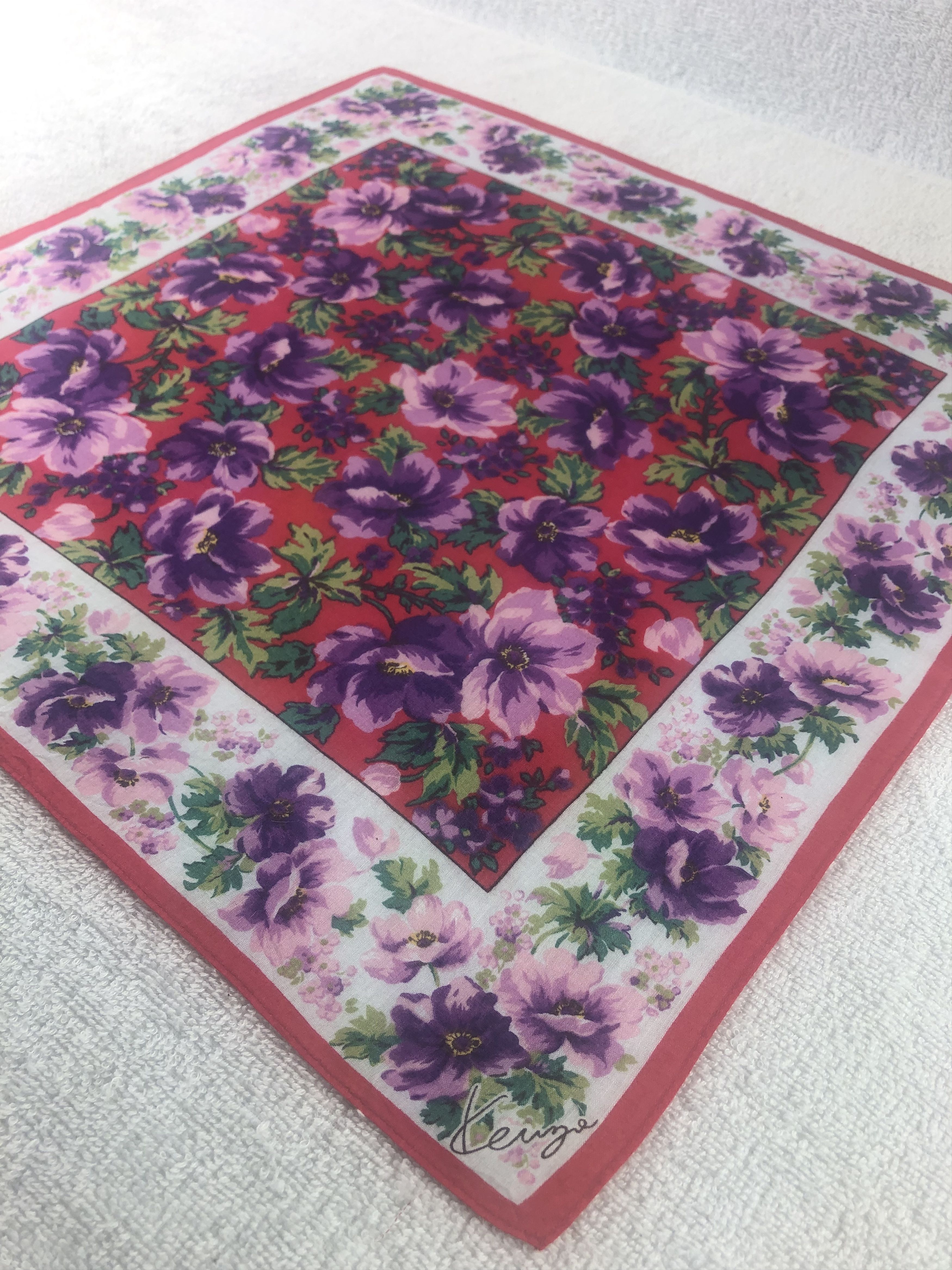 Kenzo × Vintage Kenzo Handkerchief / Bandana / Neckerchief Size ONE SIZE - 4 Thumbnail