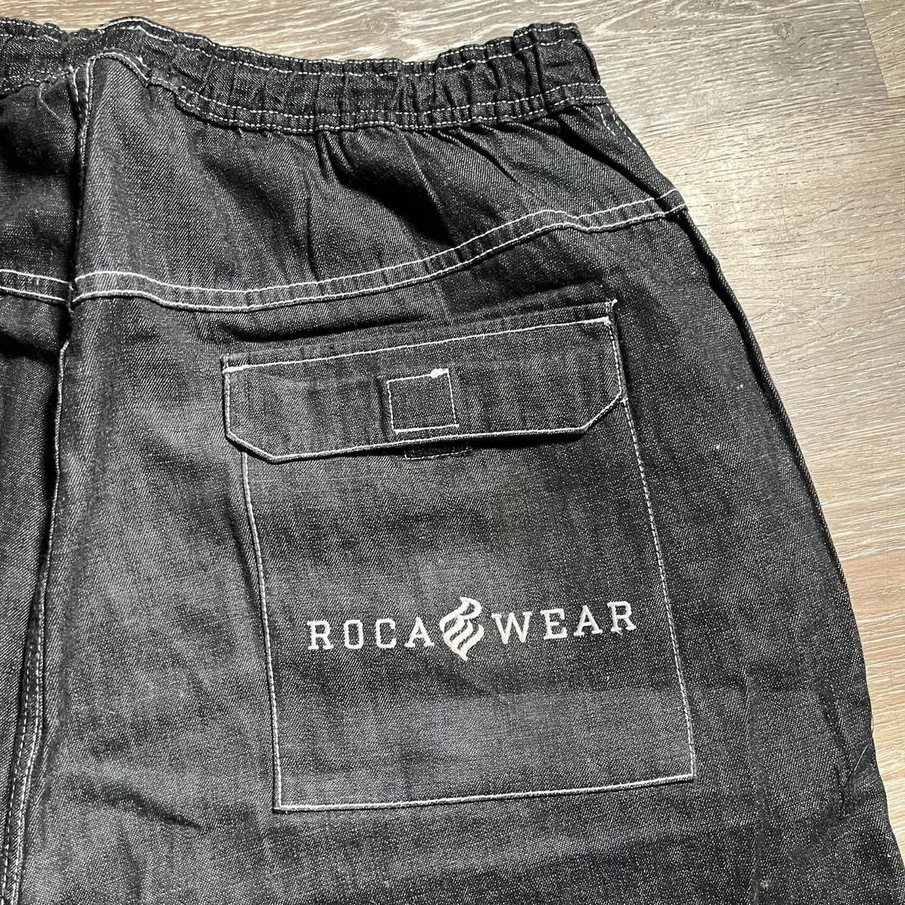 Rocawear vintage baggy black rocawear cargo jorts Size US 36 / EU 52 - 3 Thumbnail