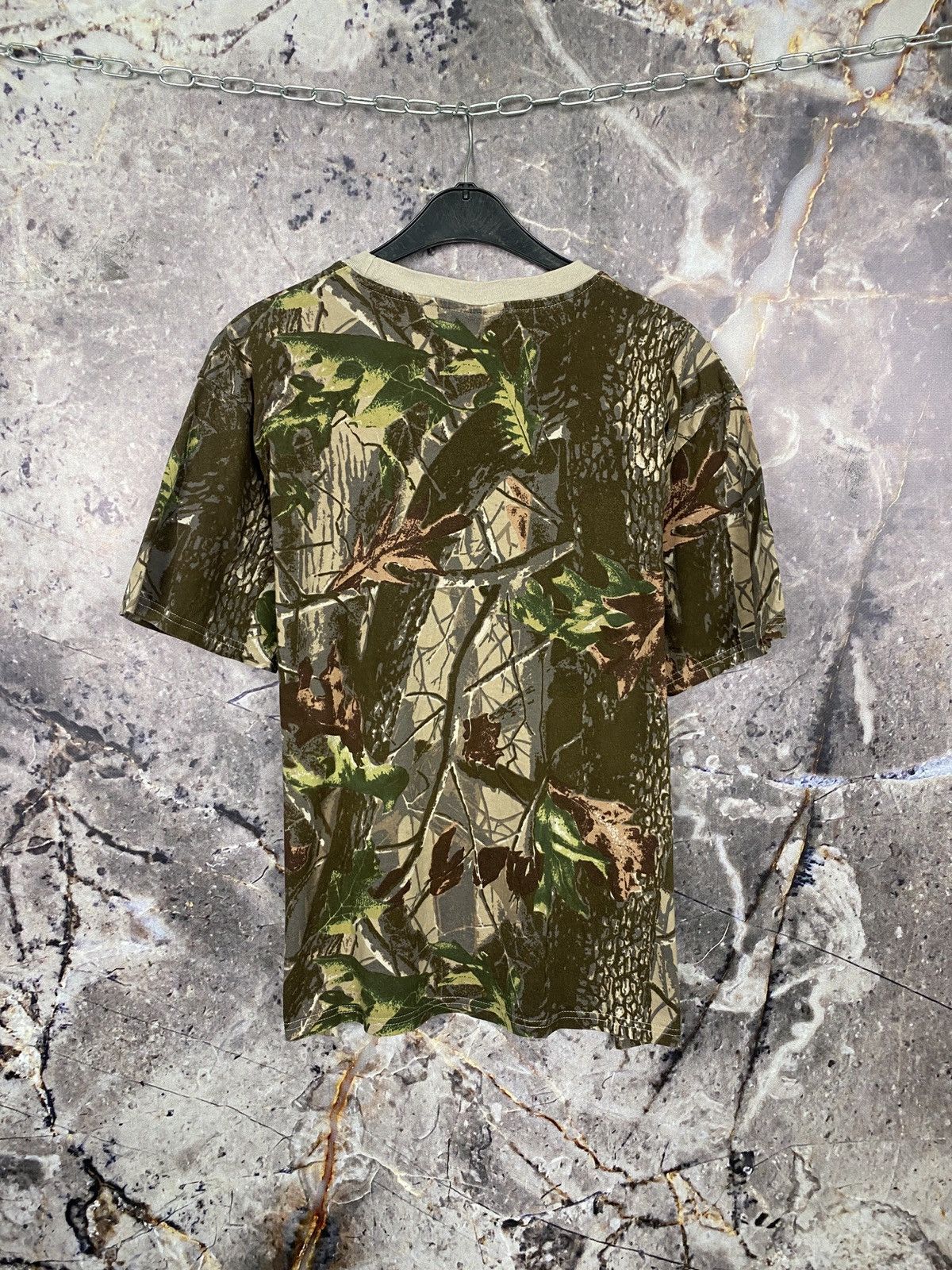 Japanese Brand Men’s Blue River T-Shirt Camo Vintage Size XL Size US XL / EU 56 / 4 - 7 Thumbnail