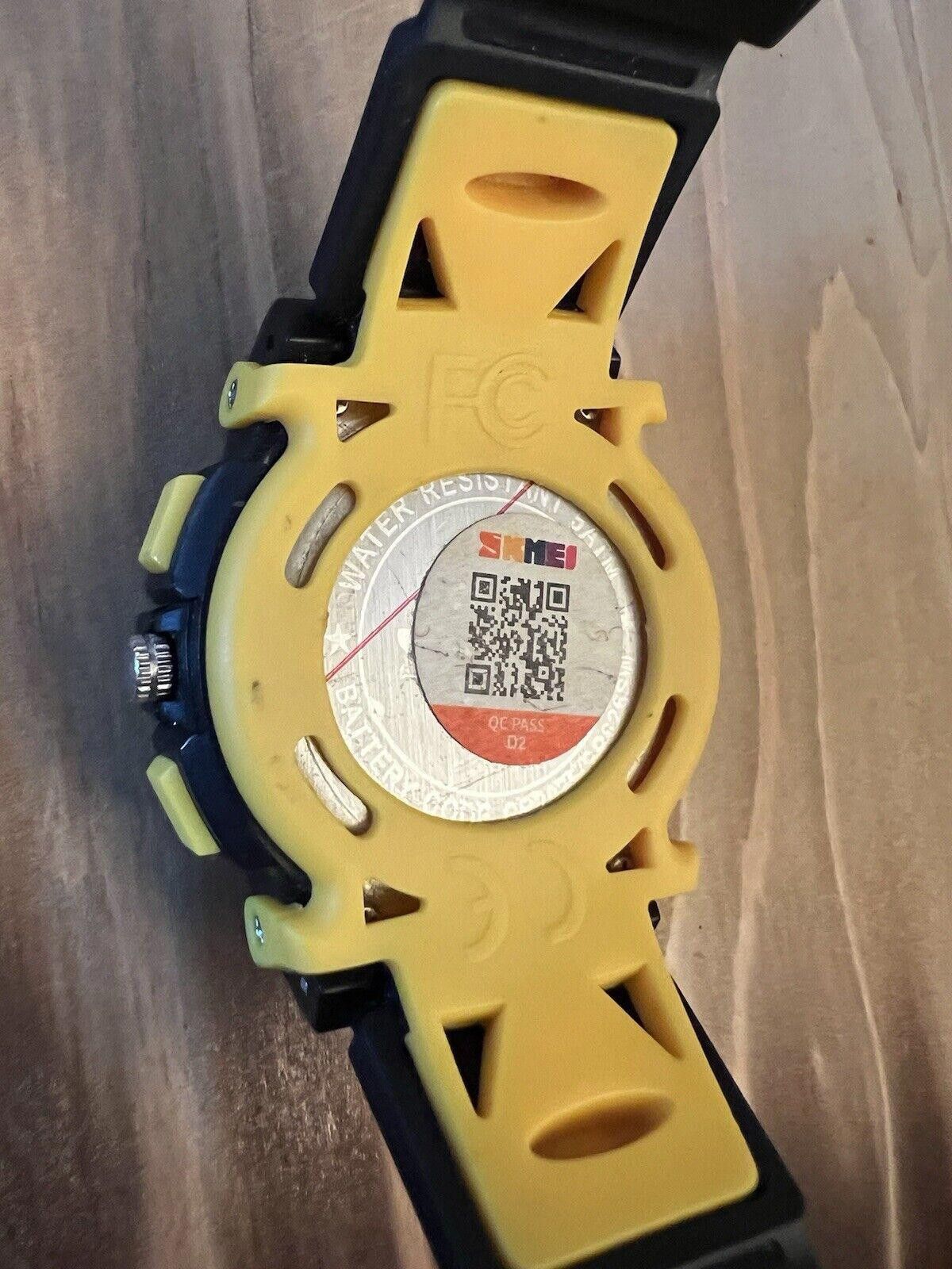 Designer skmei watch Yellow And Black Working Size ONE SIZE - 3 Thumbnail