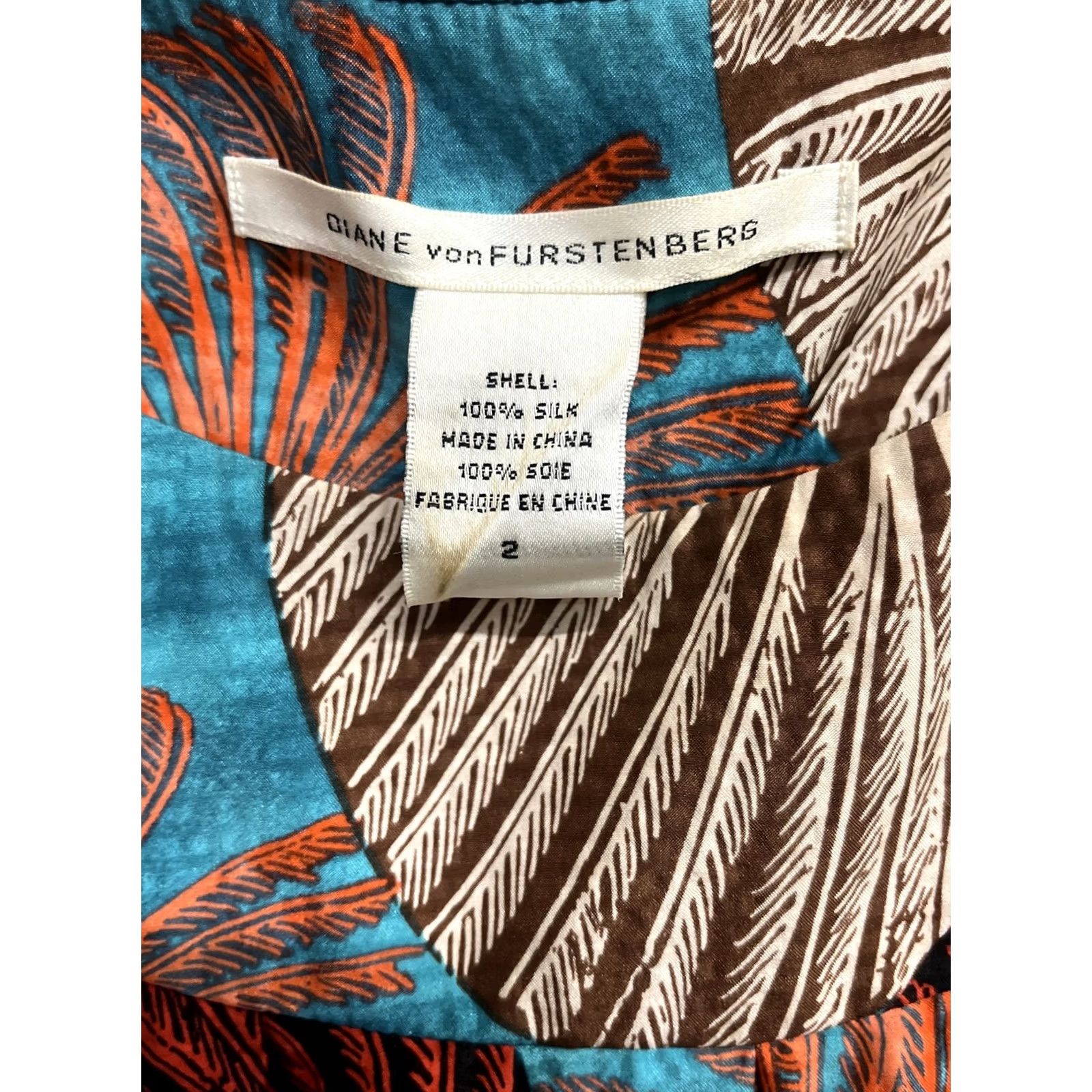 Diane von Furstenberg Diane Von Furstenberg Womens Floral Pattern Silk Dress Sleeveless A-Line Knee Length Size 2 Multicolor Size XS / US 0-2 / IT 36-38 - 3 Thumbnail