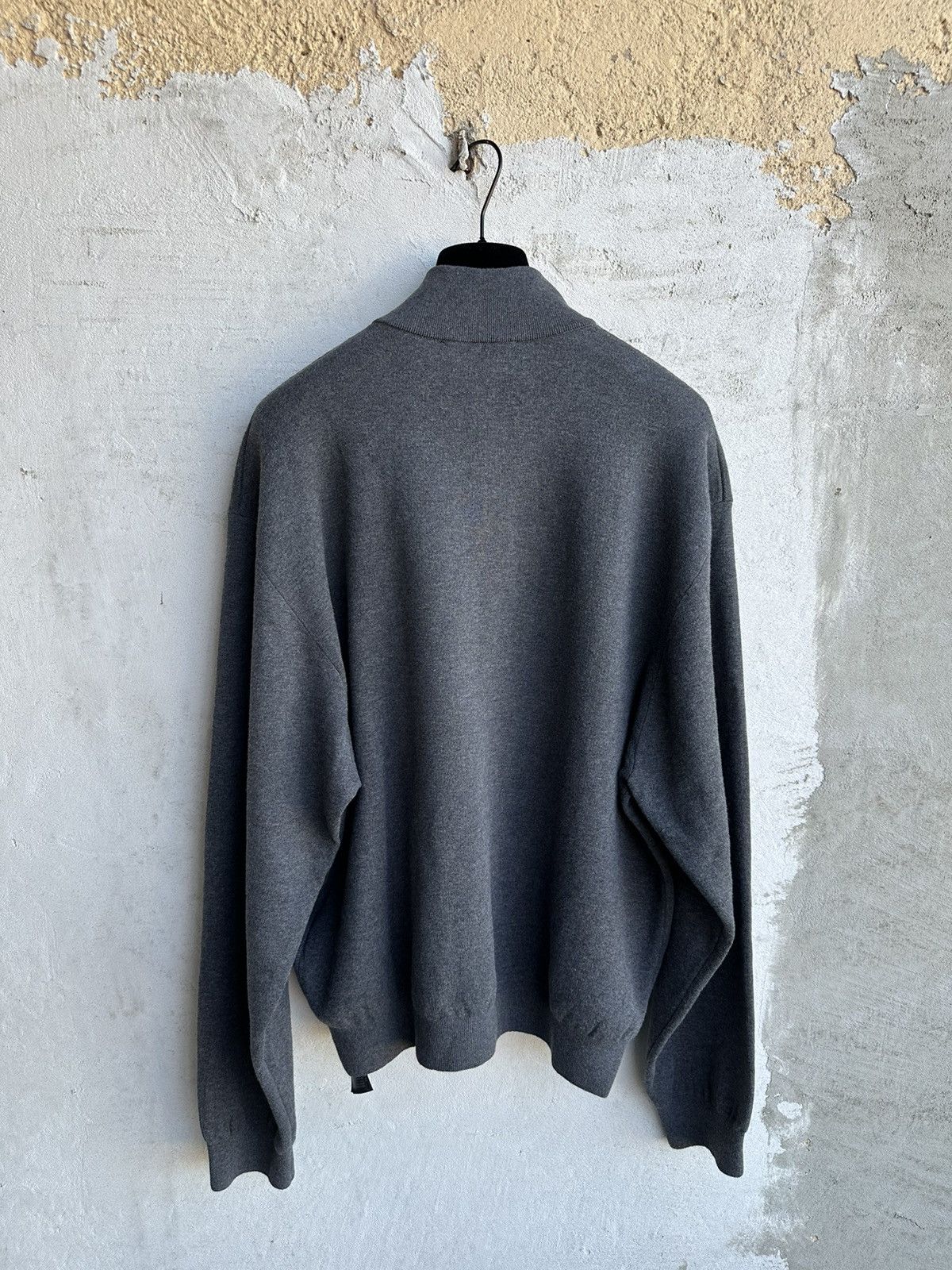 Balenciaga [L] 2050$ Spring26 Half-zip grey sweater Size US L / EU 52-54 / 3 - 7 Thumbnail