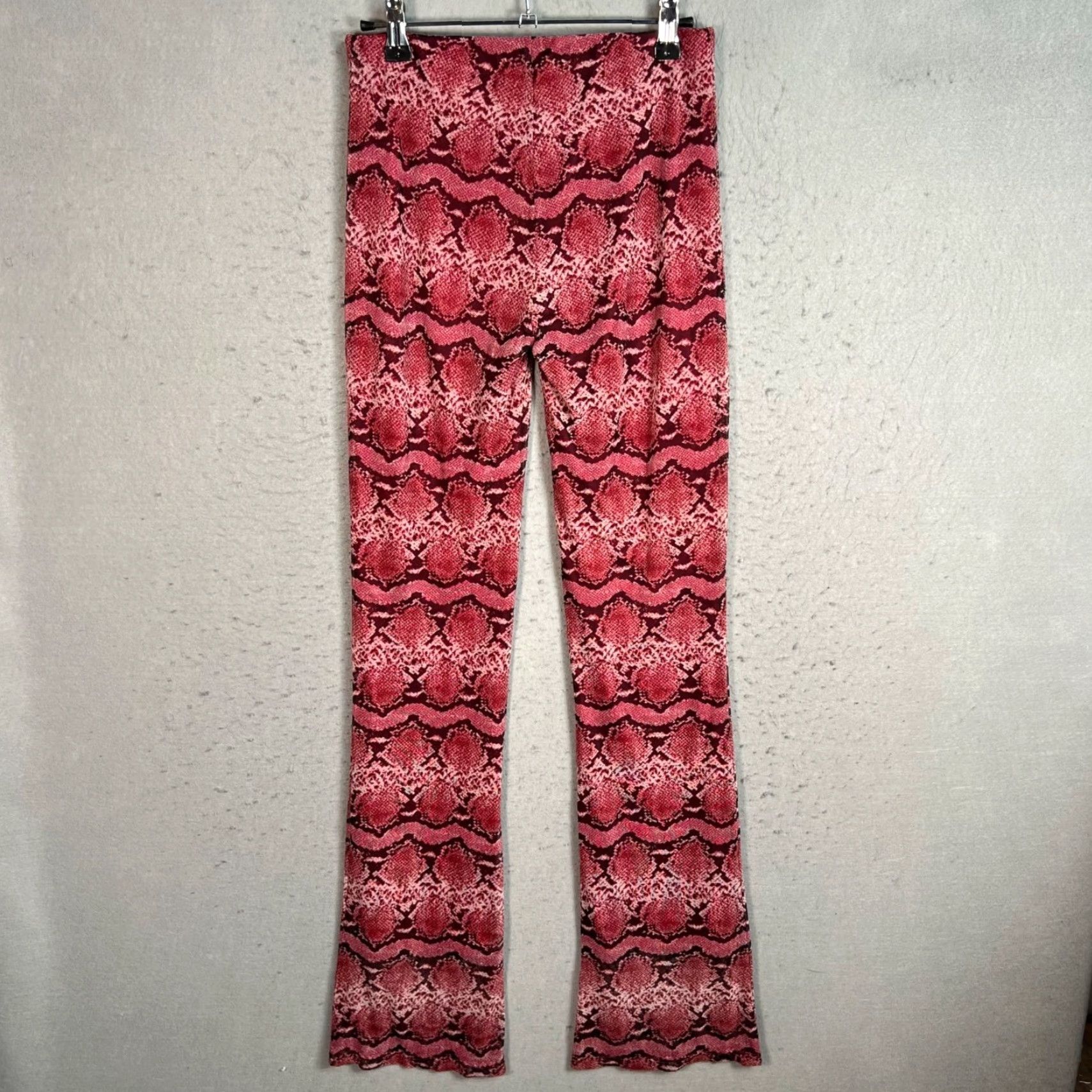Vintage VINTAGE Urban Renewal Womens Size Small Snake Print Flared Pants Size 28" / US 6 / IT 42 - 2 Thumbnail