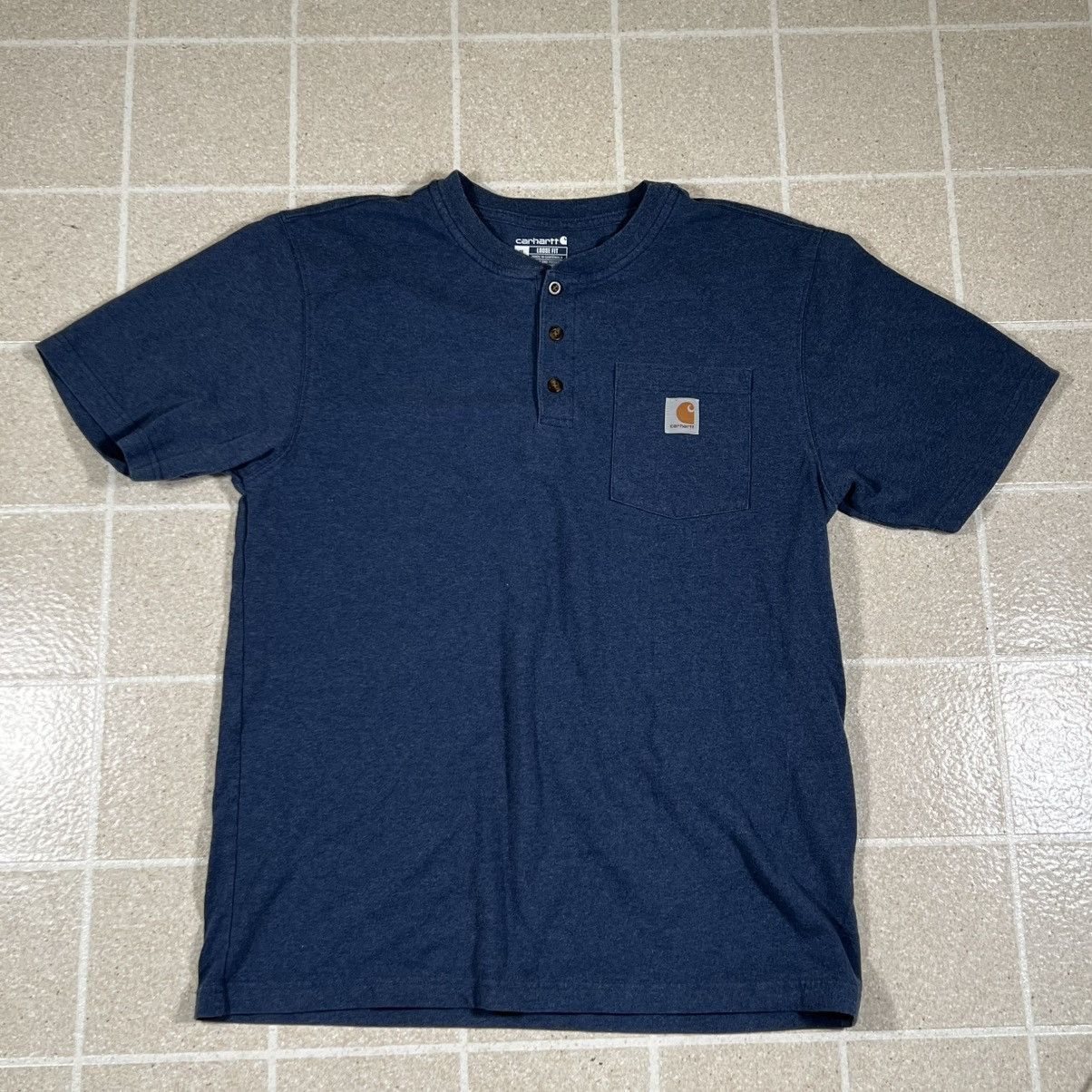 Carhartt Carhartt Heavyweight Short Sleeve Henley Pocket T-Shirt Size US M / EU 48-50 / 2 - 1 Thumbnail
