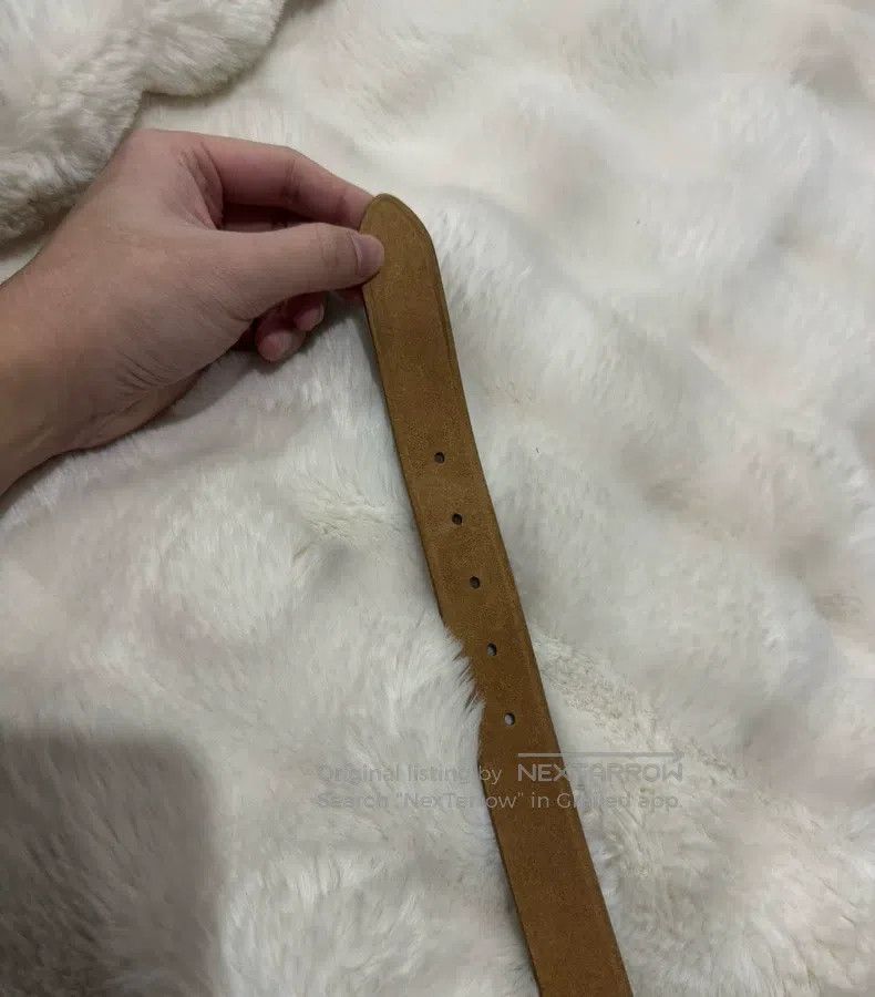 Saint Laurent Paris Saint Laurent Paris size 80 Golden Embossed Logo Belt Size ONE SIZE - 7 Thumbnail