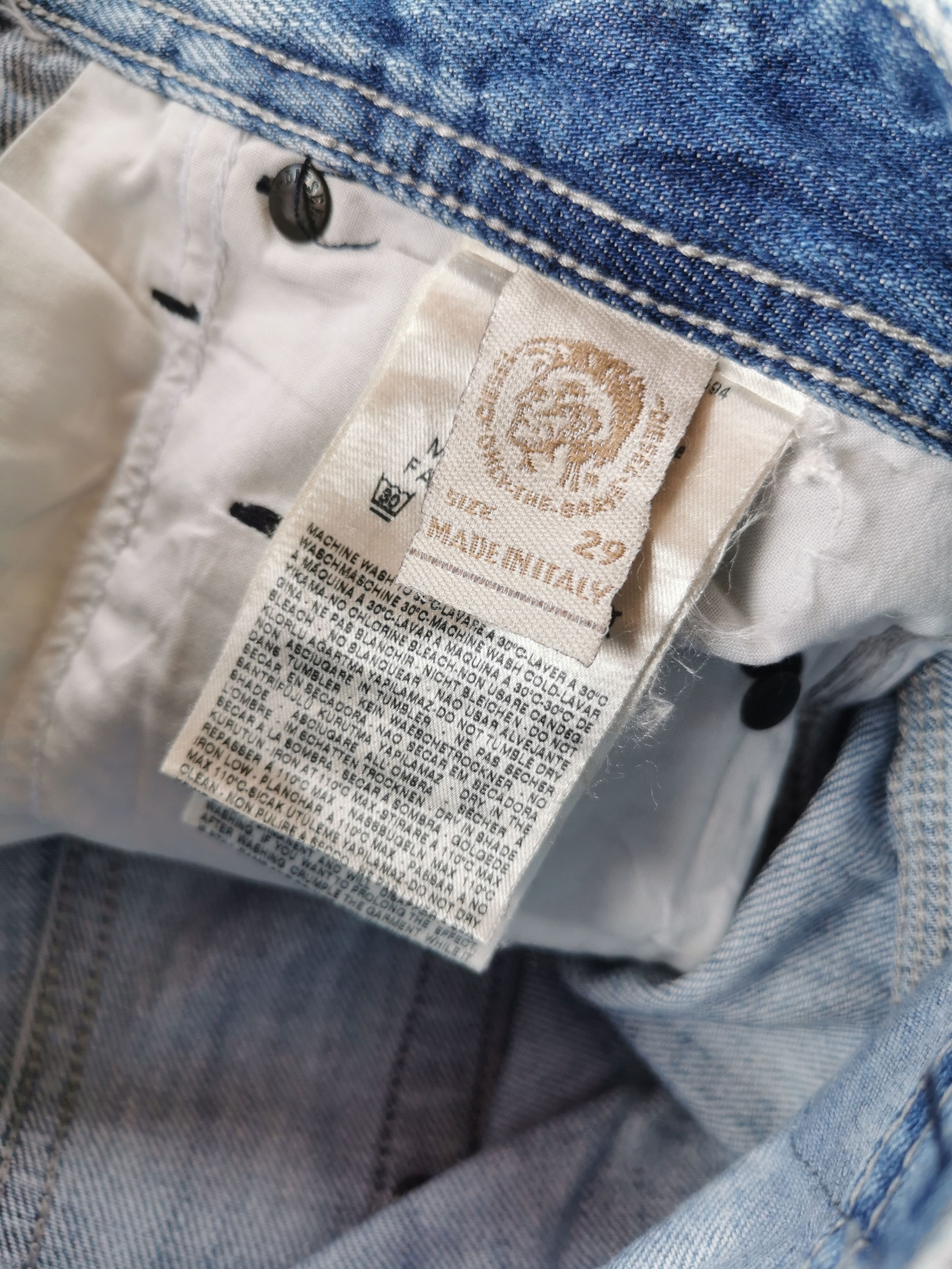 Diesel Diesel Blue Eyecons 2012/2 Edition Slim Straight- Y154 Size US 30 / EU 46 - 4 Thumbnail