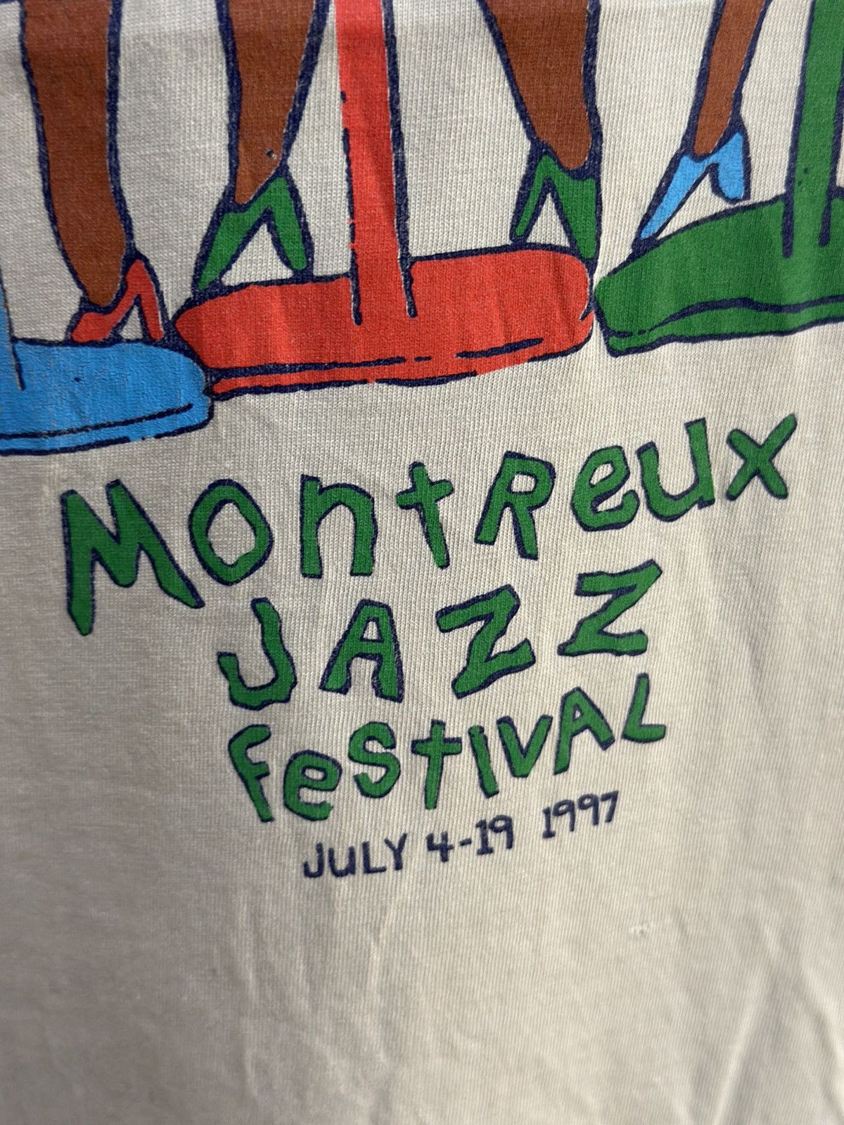 Vintage Vintage Switcher Montreux Jazz Festival Faded Tee Size US L / EU 52-54 / 3 - 3 Thumbnail