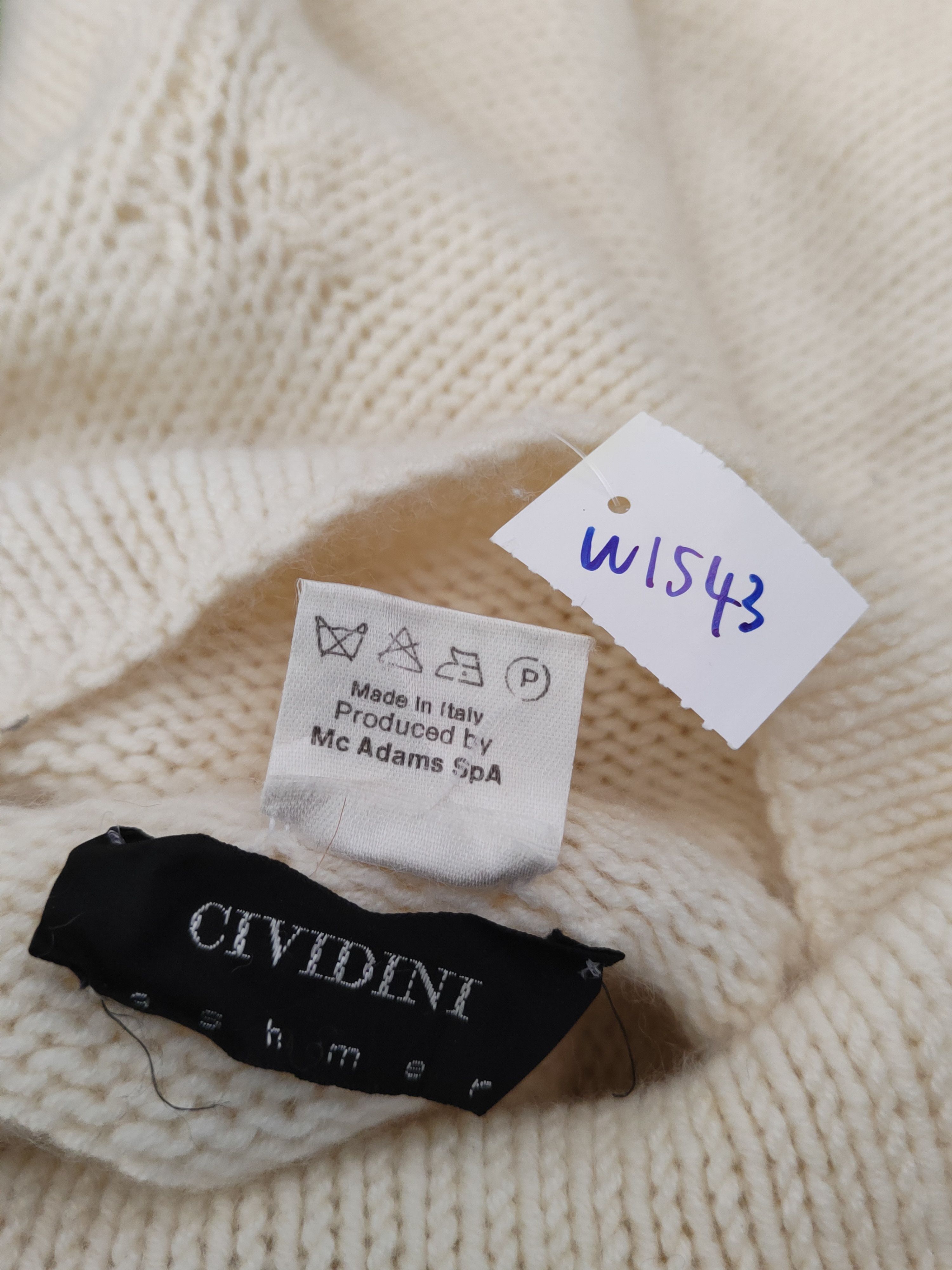 Vintage Ciridini made in italy Ivory Knitwear Sweatshirts #W1543 Size S / US 4 / IT 40 - 11 Thumbnail