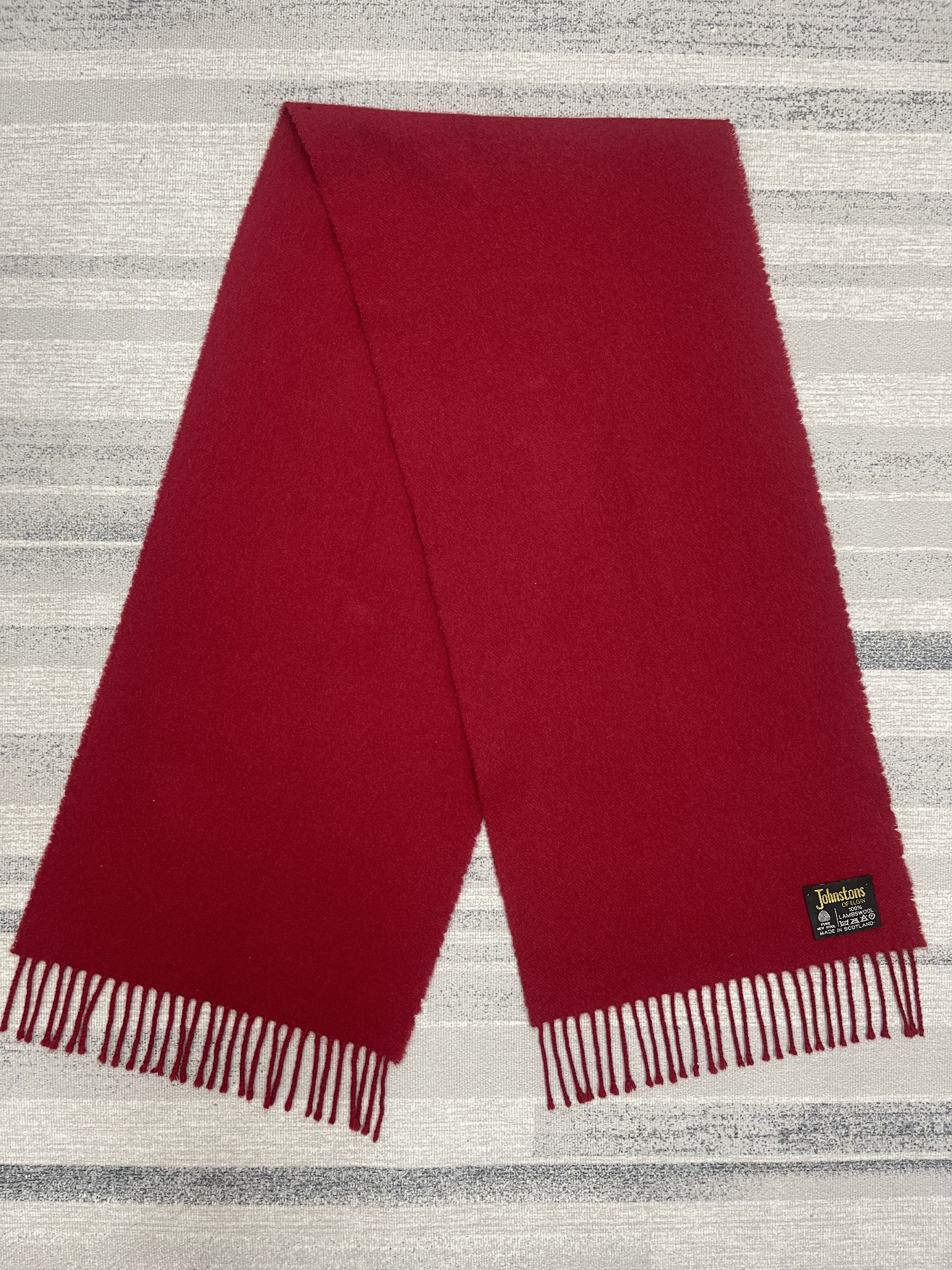 Johnstons Of Elgin Vintage Johnstons Of Elgin Lambswool Muffler Scarf- 6234 Size ONE SIZE - 4 Thumbnail