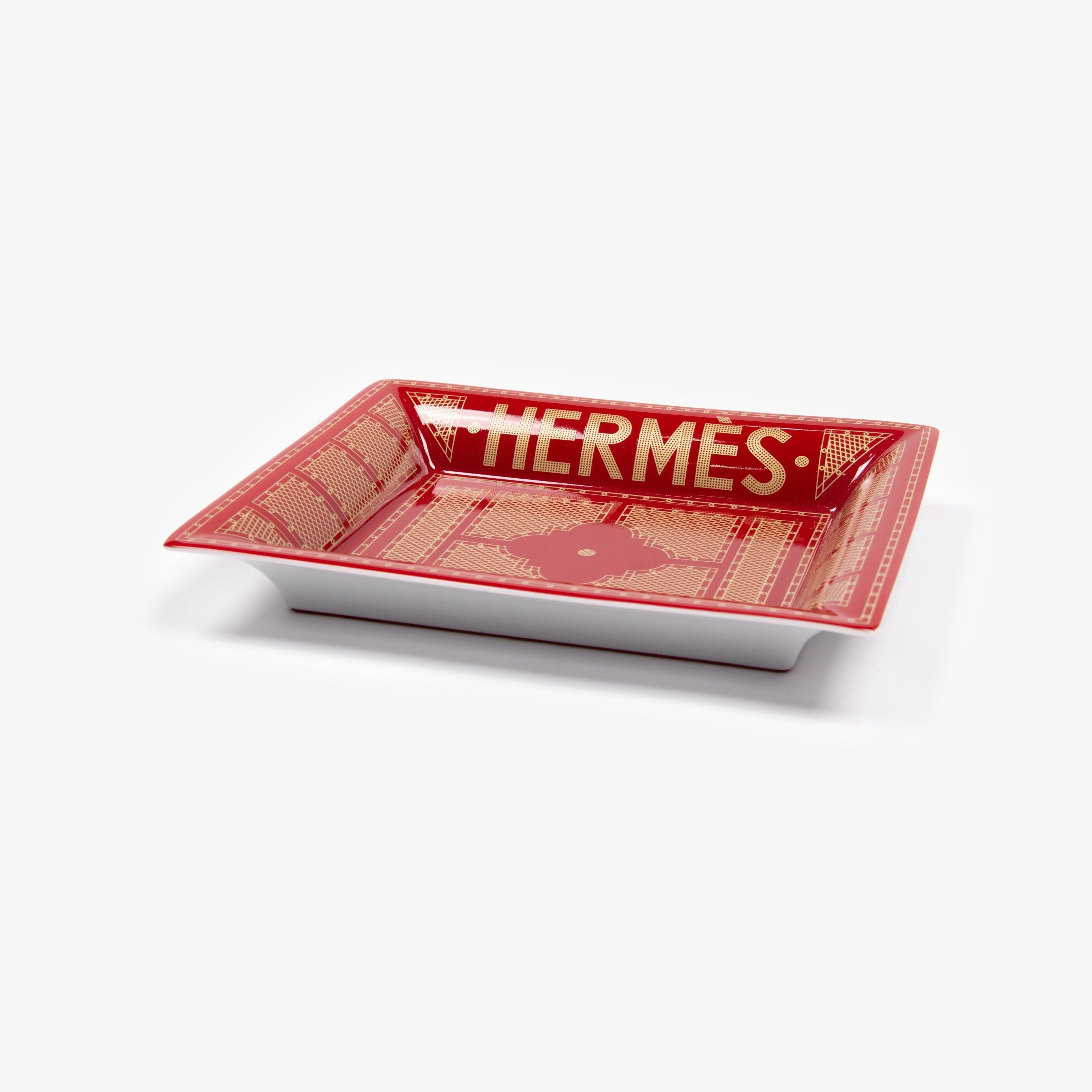 Hermes HERMES RED SELLIER CHANGE TRAY Size ONE SIZE - 3 Thumbnail