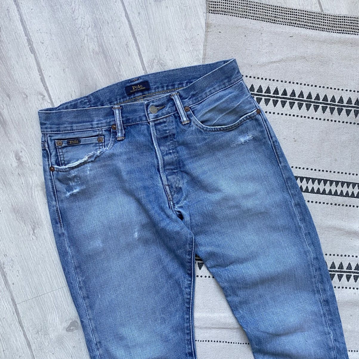 Polo Ralph Lauren Vintage Polo Ralph Lauren distressed jeans slim Denim pants Size US 29 - 2 Thumbnail