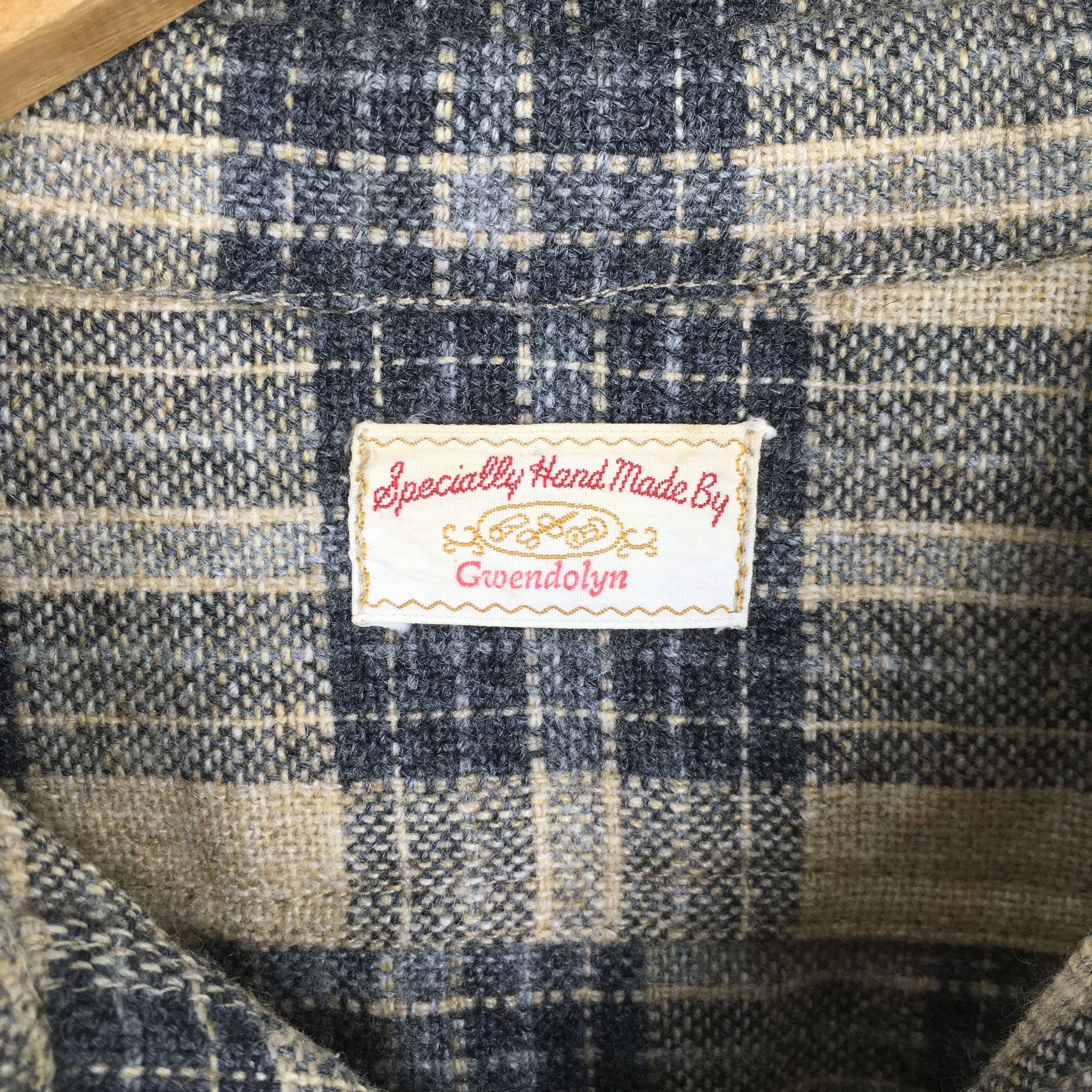Vintage Vintage 1980s Gwendolyn Plaid Checkered Flannel Shirt Medium Size US M / EU 48-50 / 2 - 5 Thumbnail